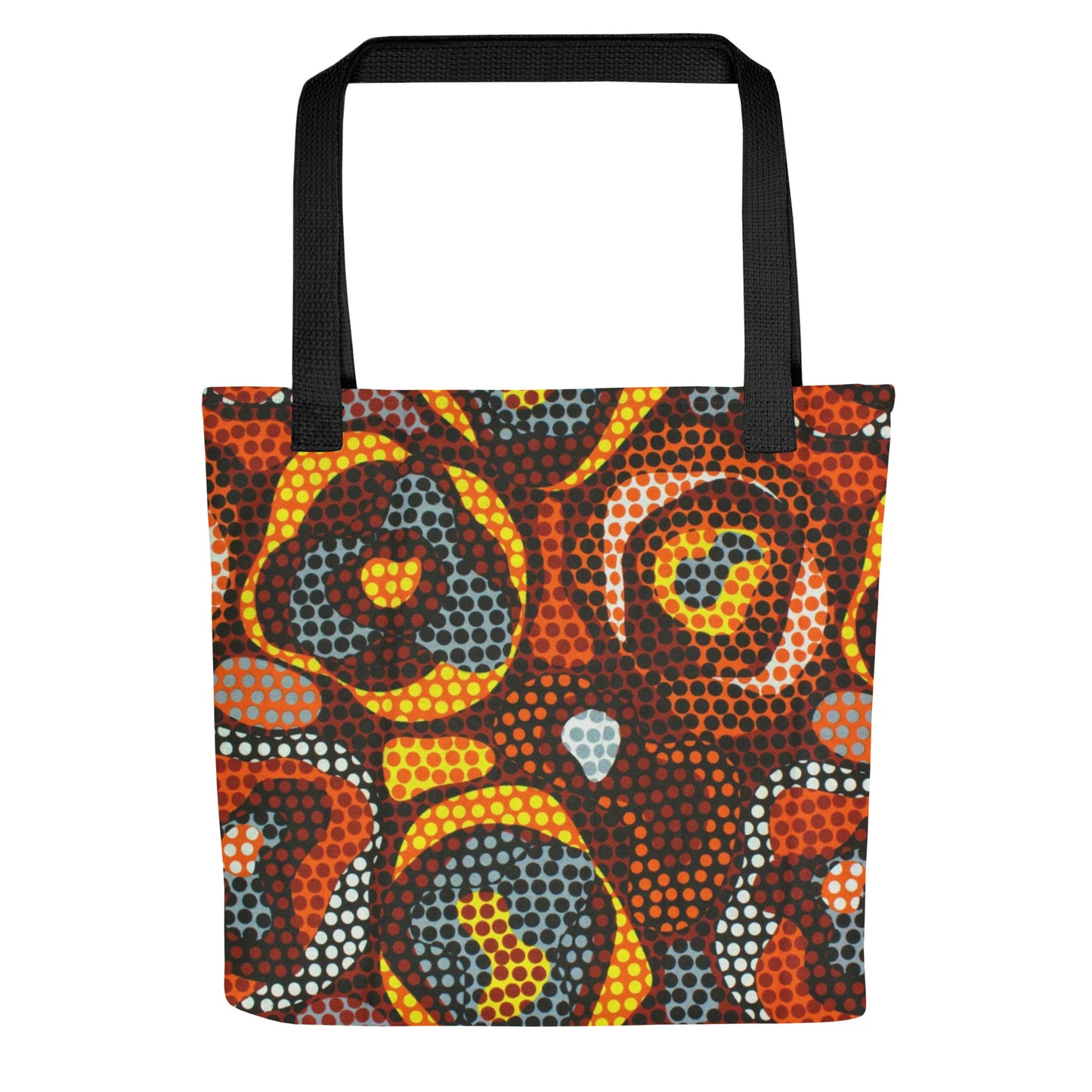 Multicolour Orange Tote Bag