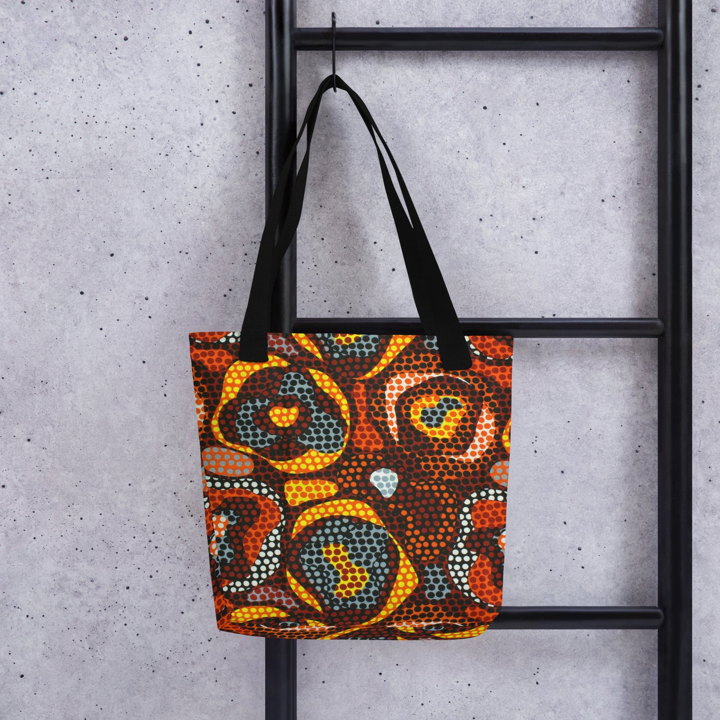 Multicolour Orange Tote Bag