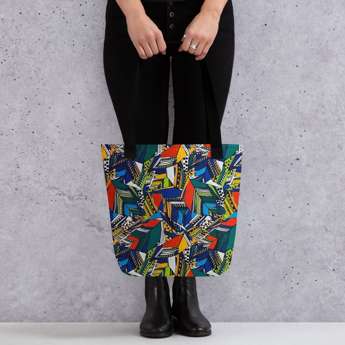 Multicolour Shapes Tote Bag