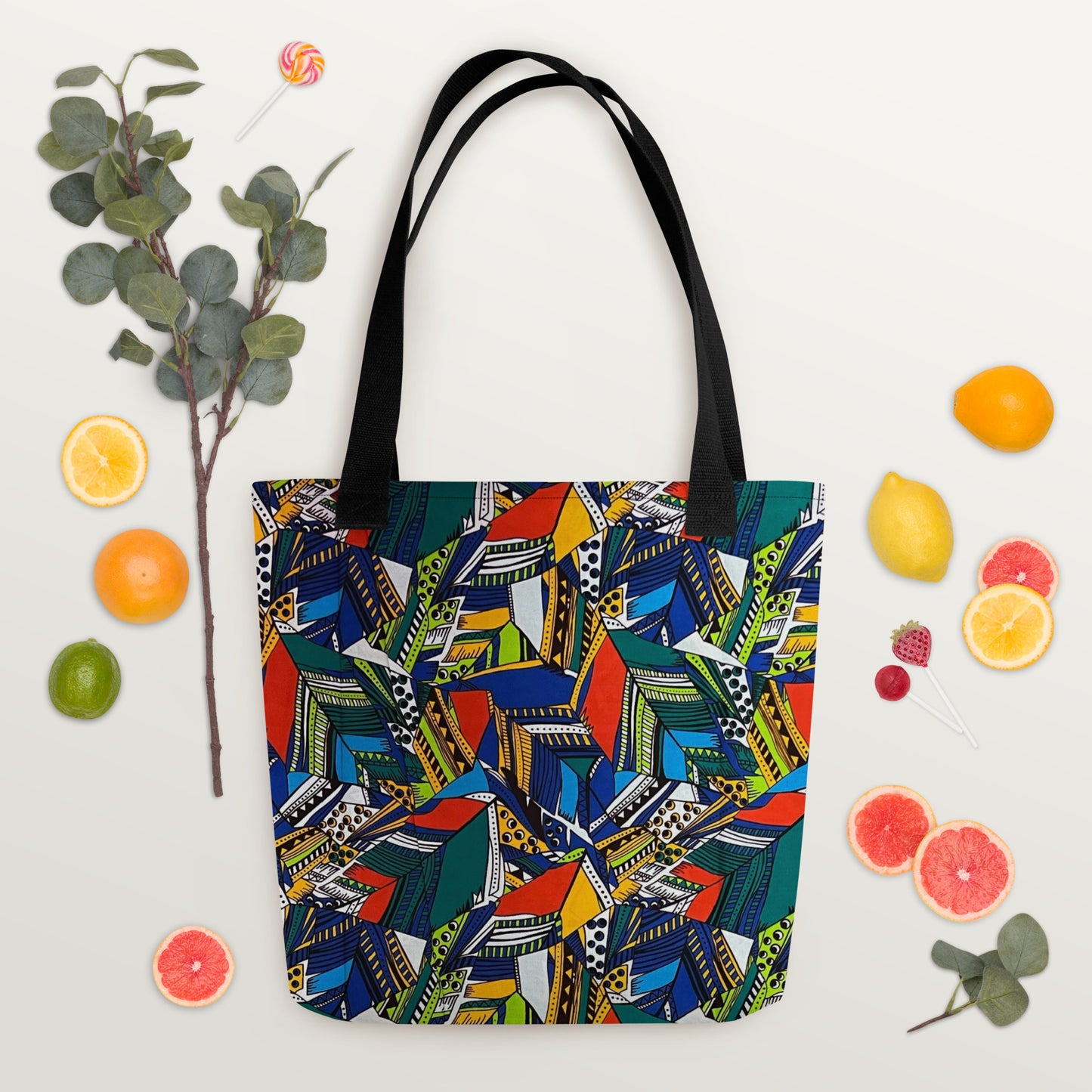 Multicolour Shapes Tote Bag