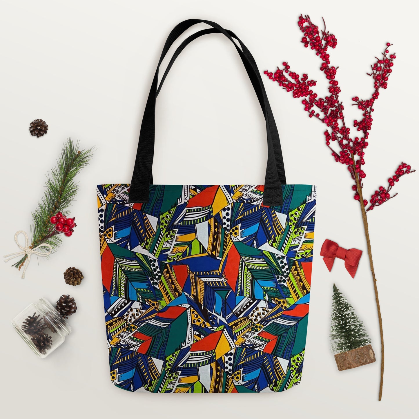 Multicolour Shapes Tote Bag