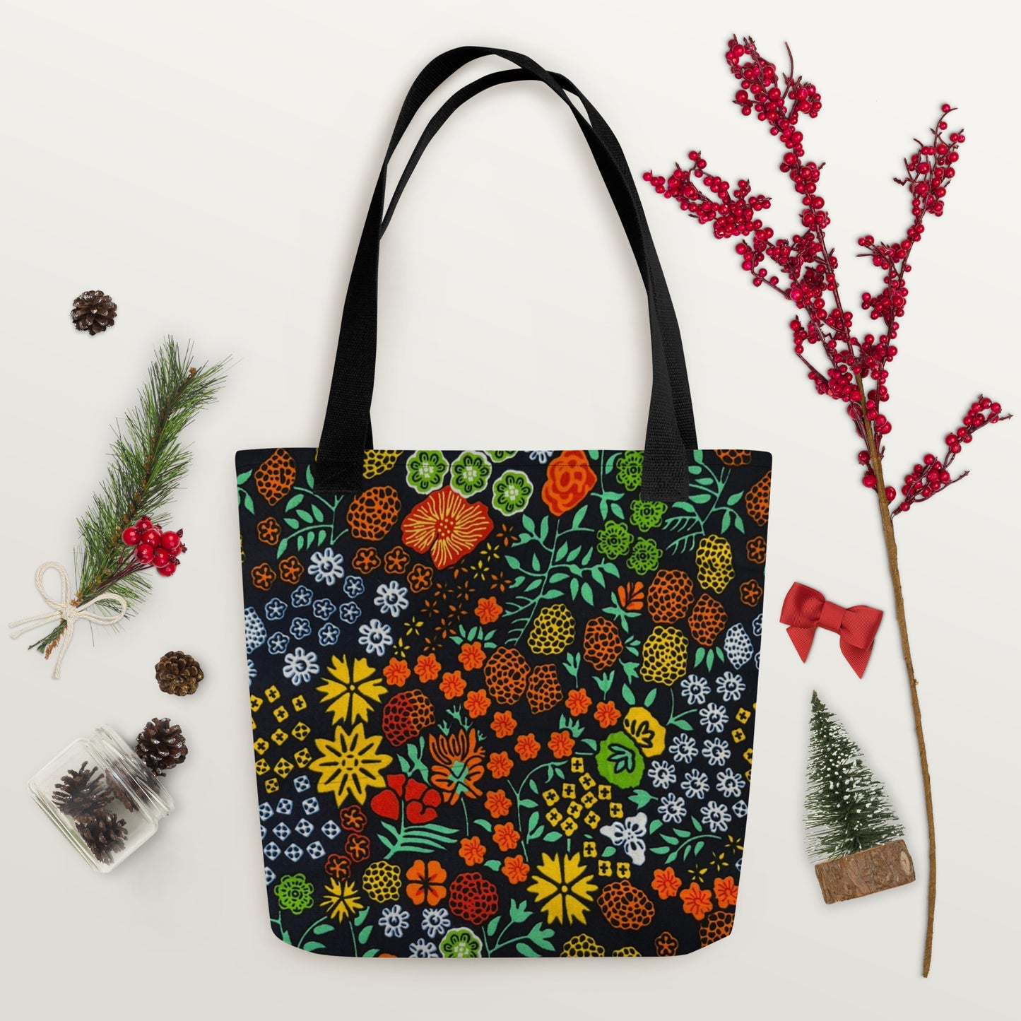 Multicolour Floral Tote Bag