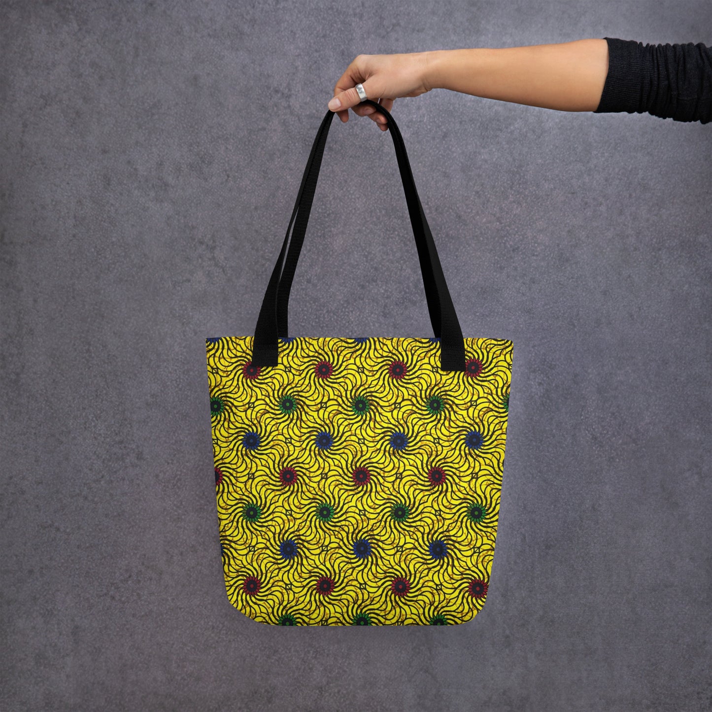 Multicolour Yellow Tote Bag