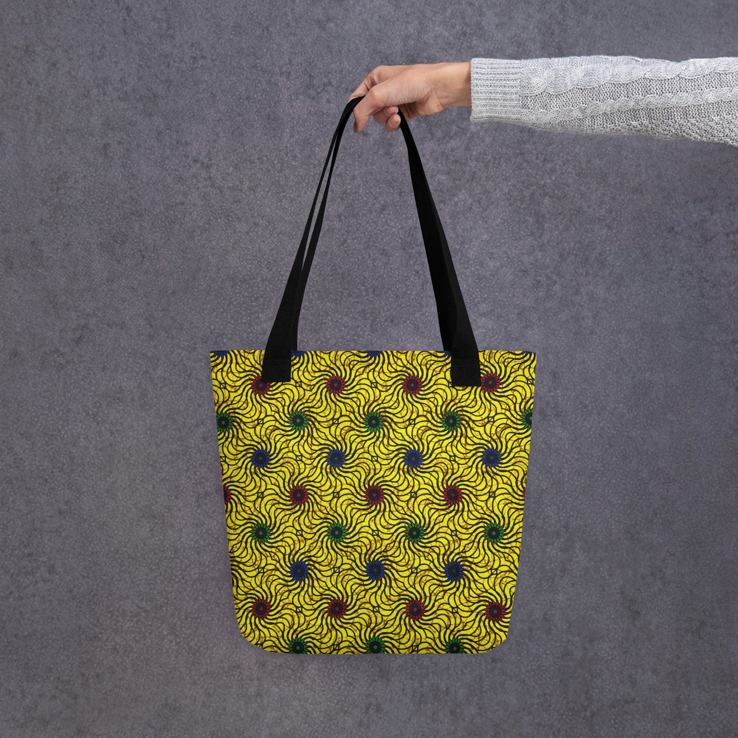 Multicolour Yellow Tote Bag