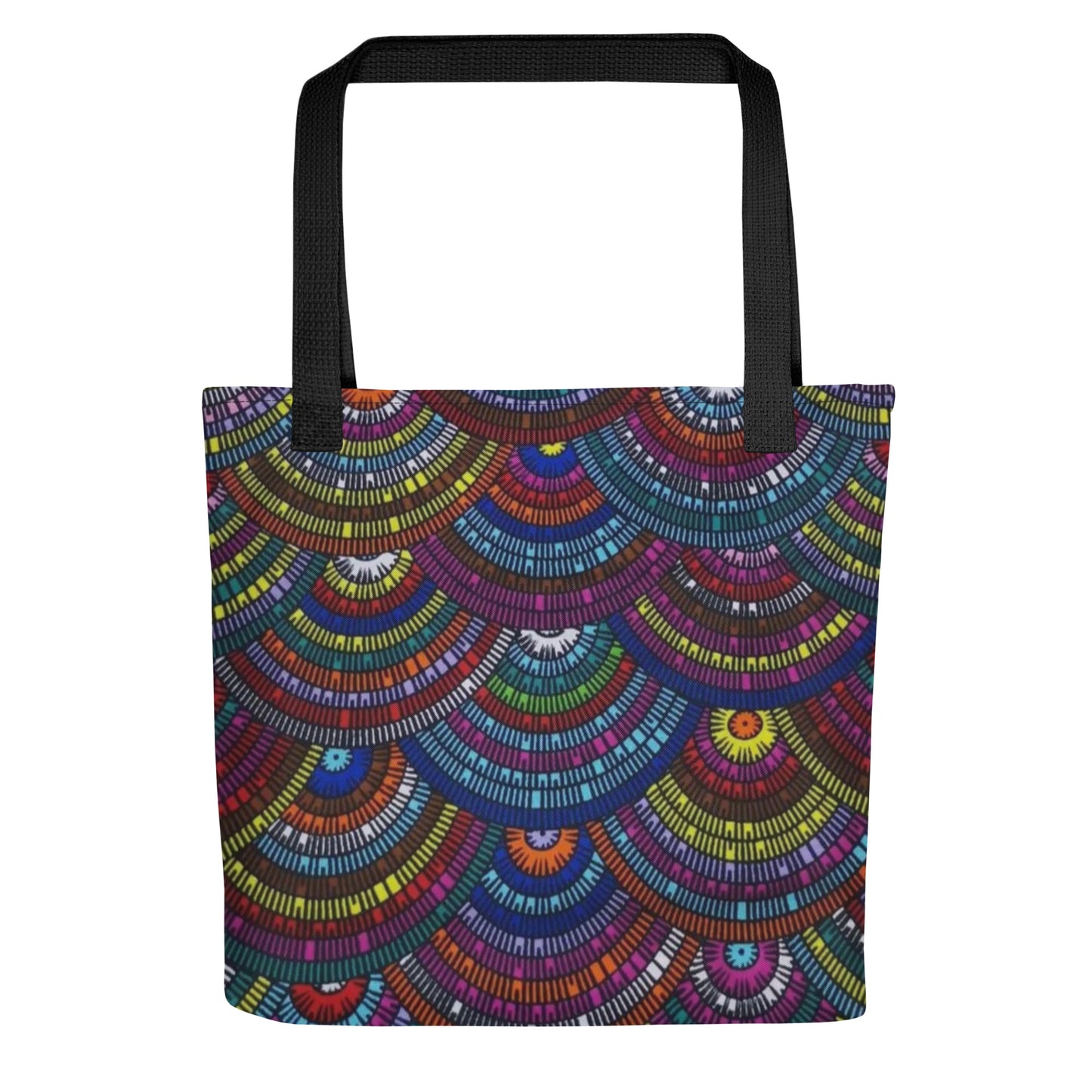 Multicolour Half Circle Tote Bag