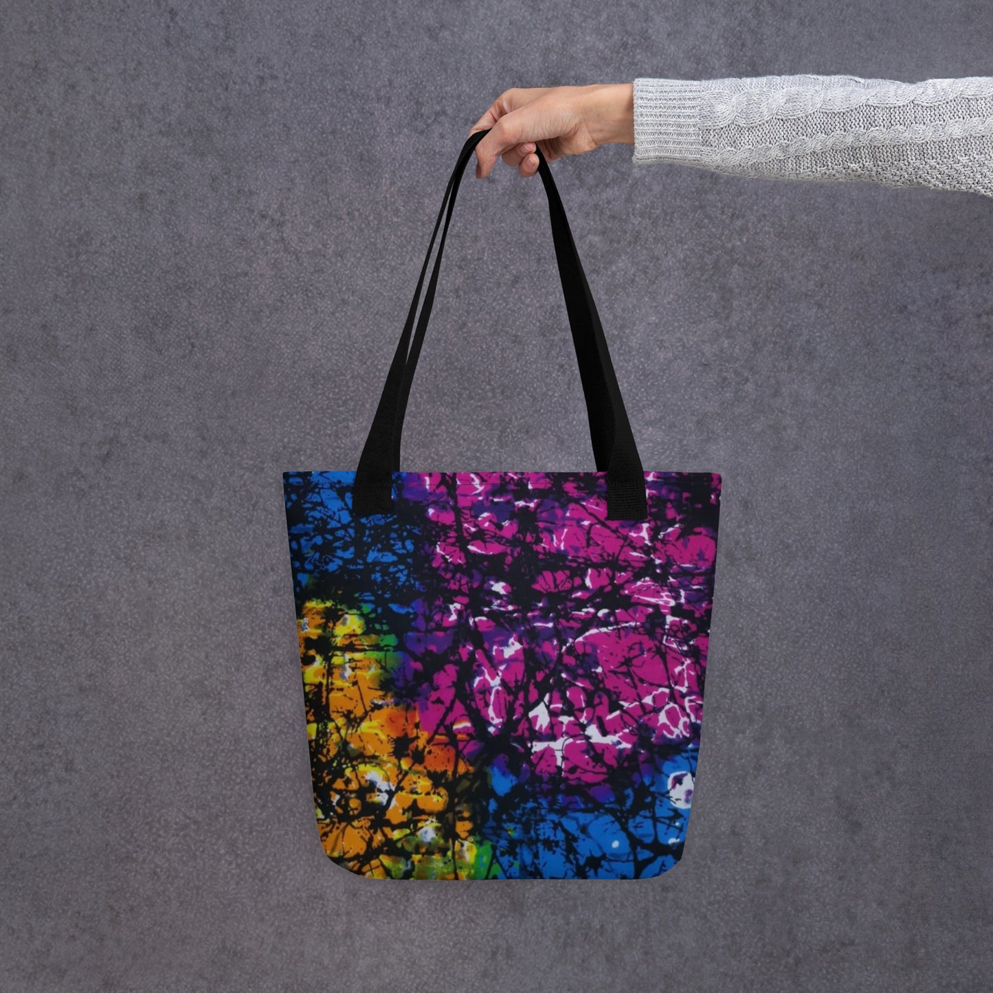 Multicolour Dye Tote Bag