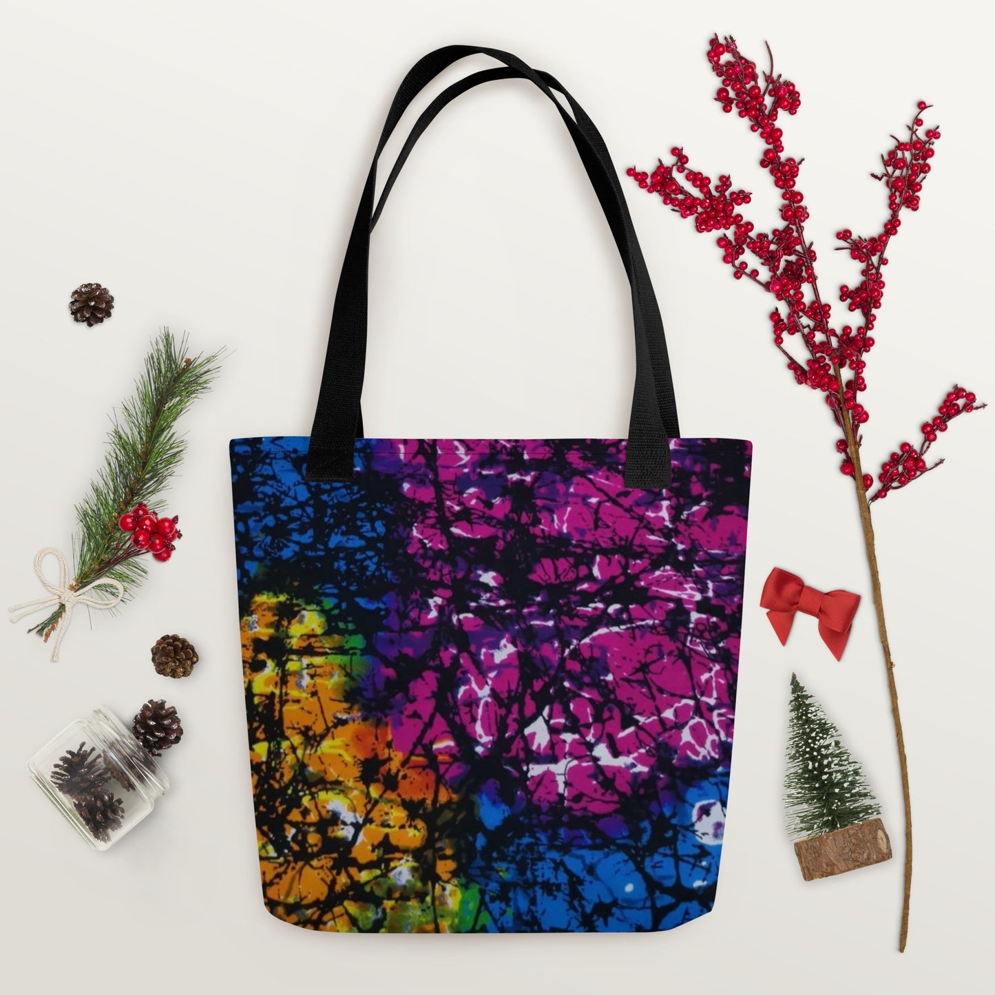 Multicolour Dye Tote Bag