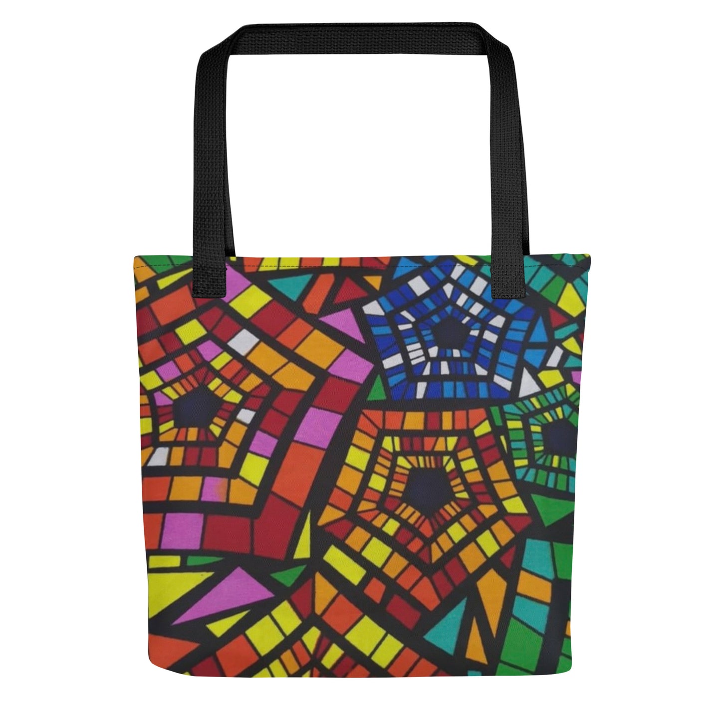 Multicolour Pentagon Tote Bag