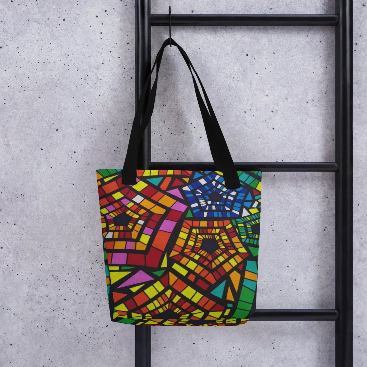 Multicolour Pentagon Tote Bag