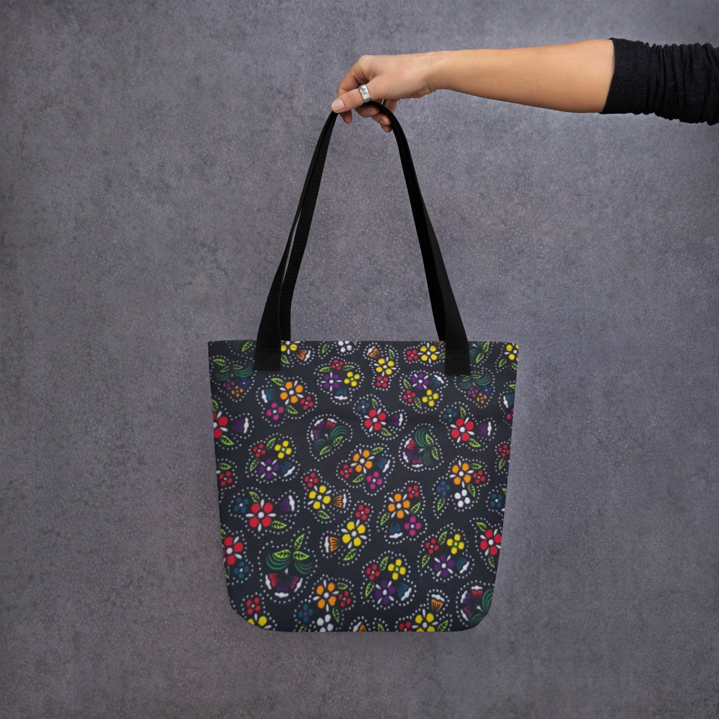 Multicolour Dark Tote Bag