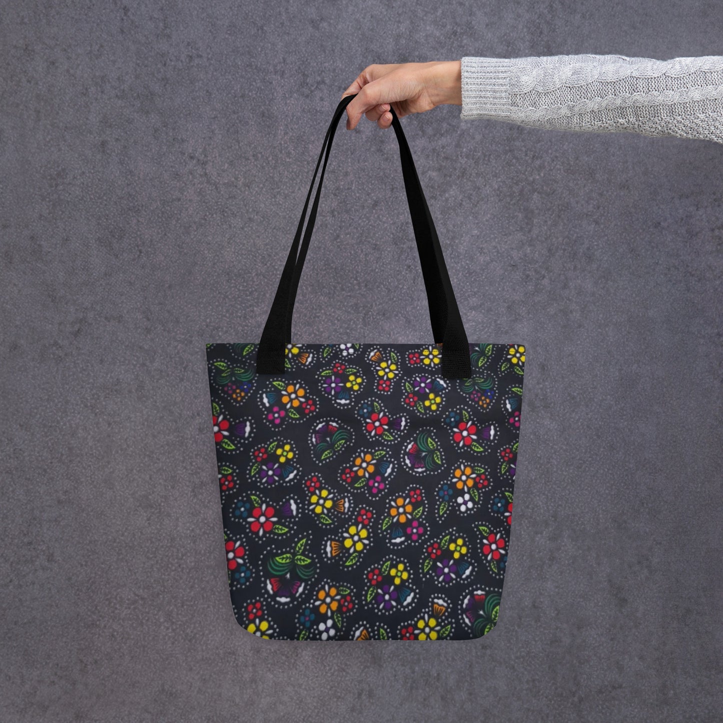 Multicolour Dark Tote Bag