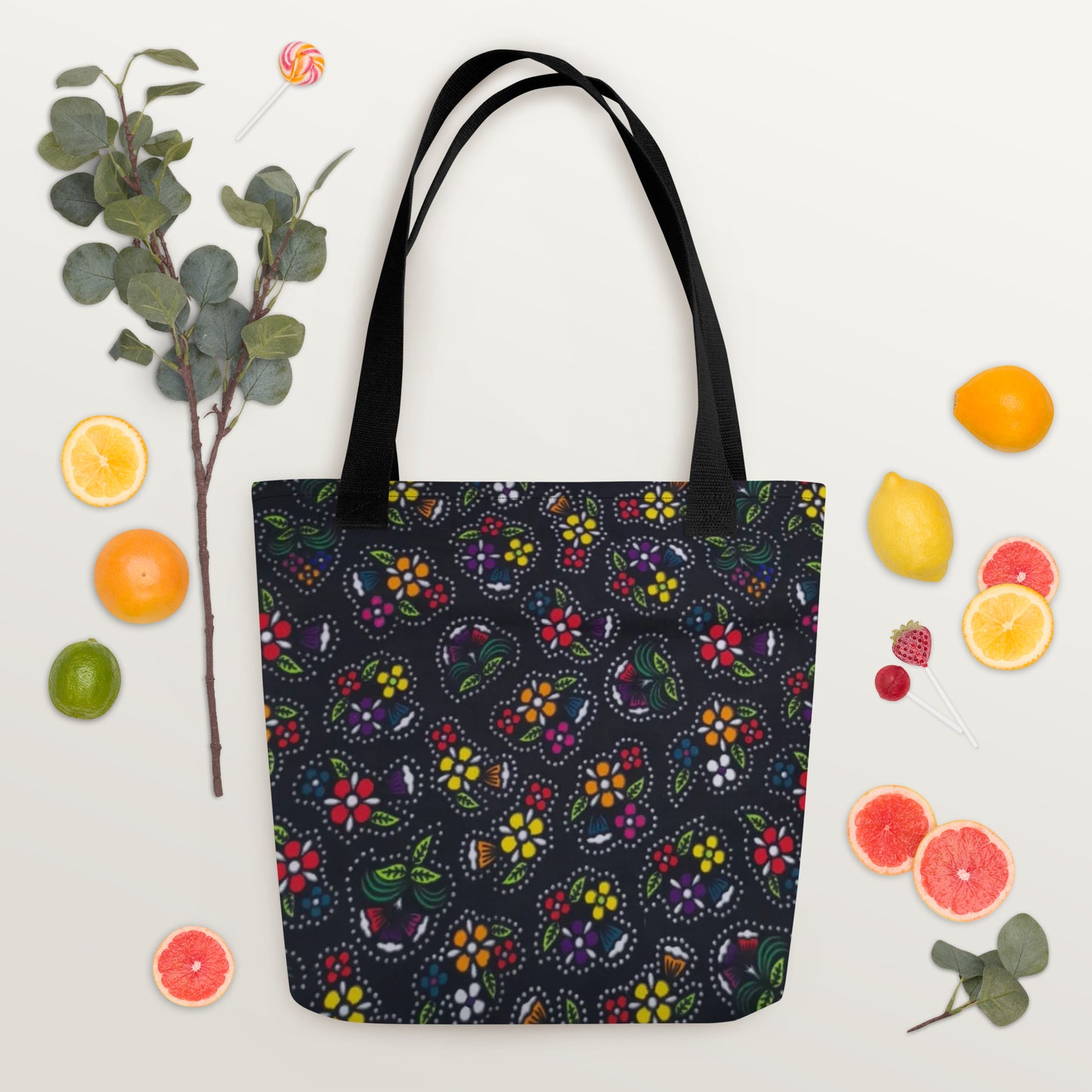 Multicolour Dark Tote Bag