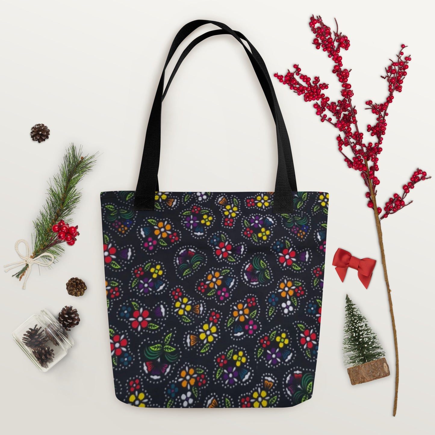 Multicolour Dark Tote Bag