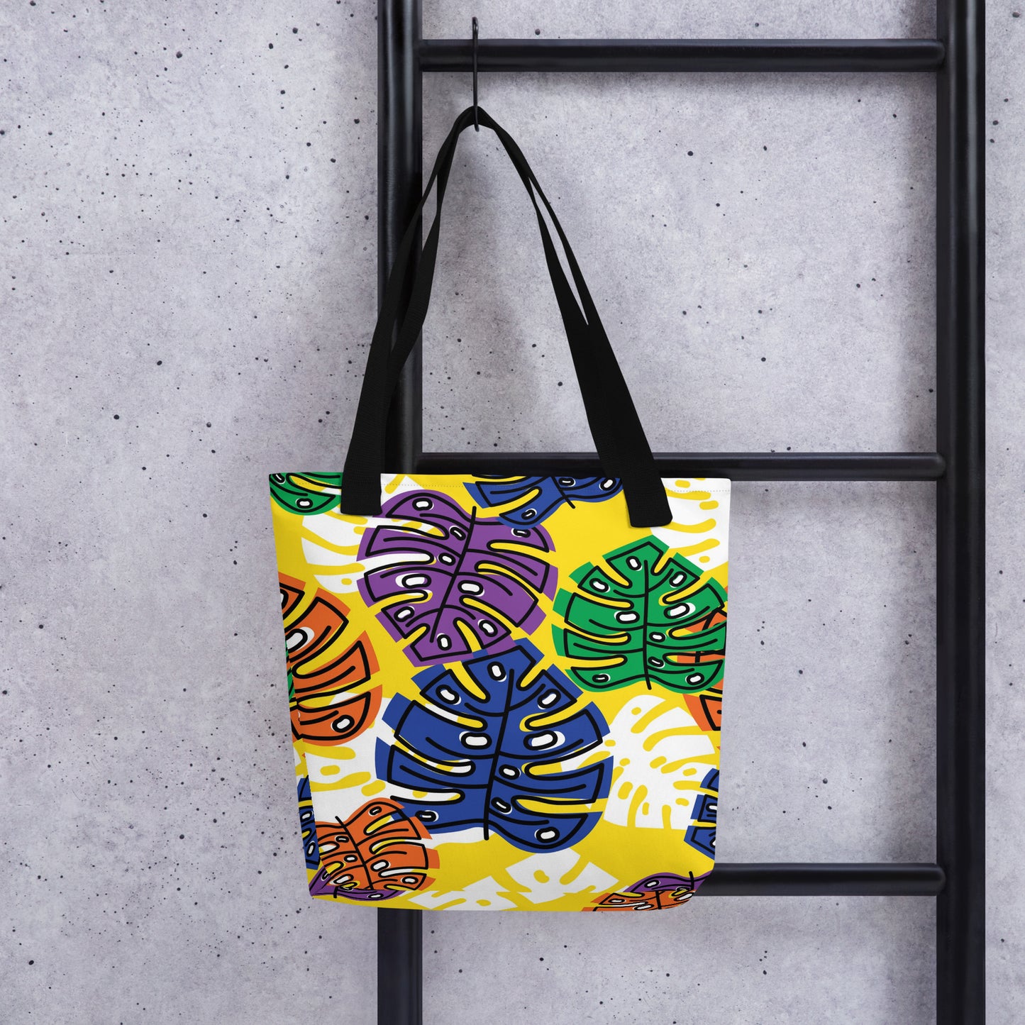 Yellow Tropical Tote Bag