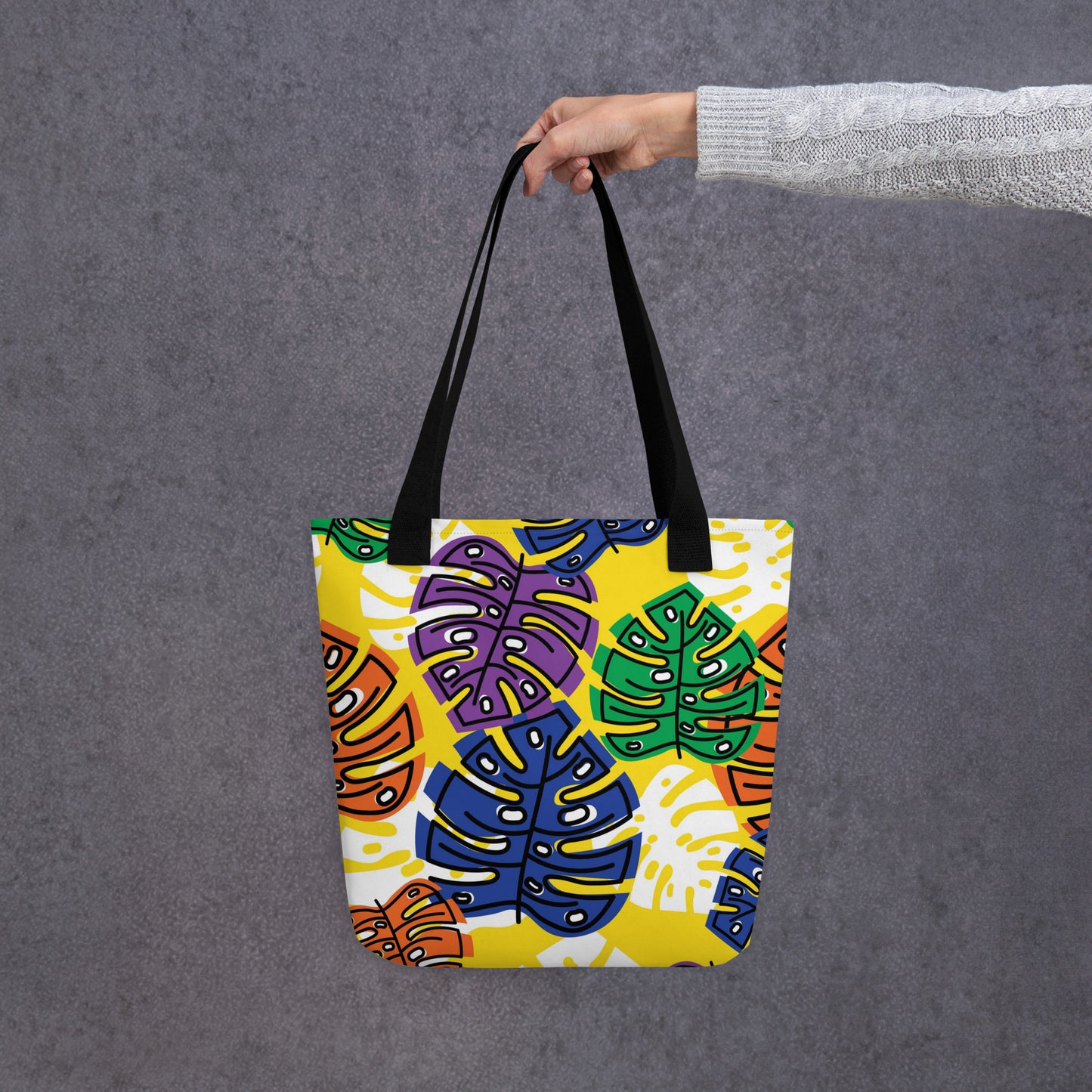 Yellow Tropical Tote Bag