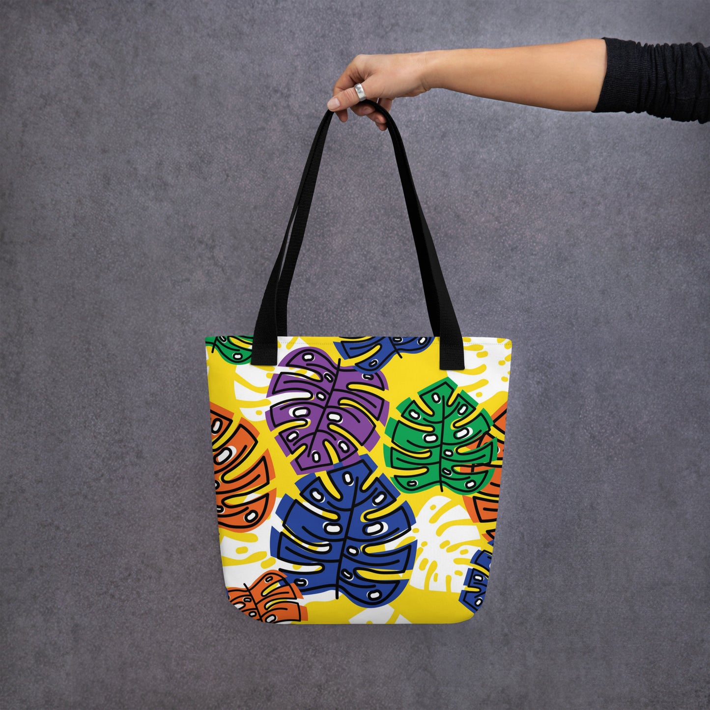 Yellow Tropical Tote Bag