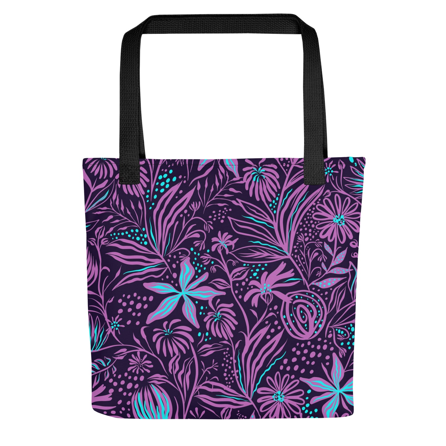 Purple Tropical Tote Bag