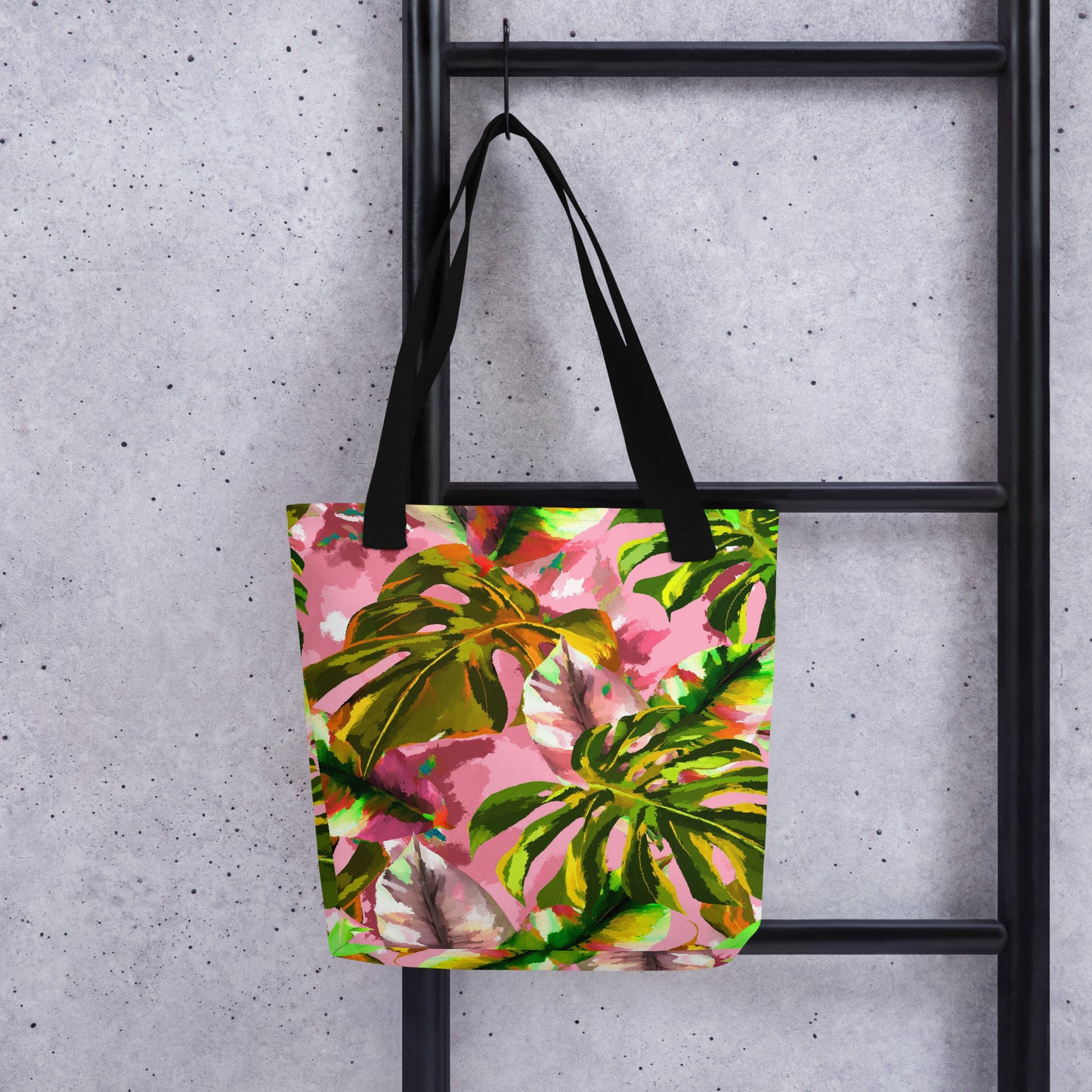 Pink Tropical Tote Bag