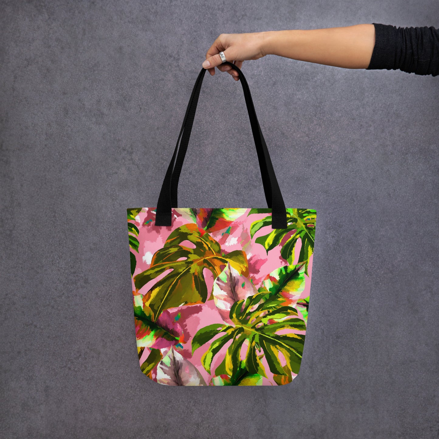 Pink Tropical Tote Bag