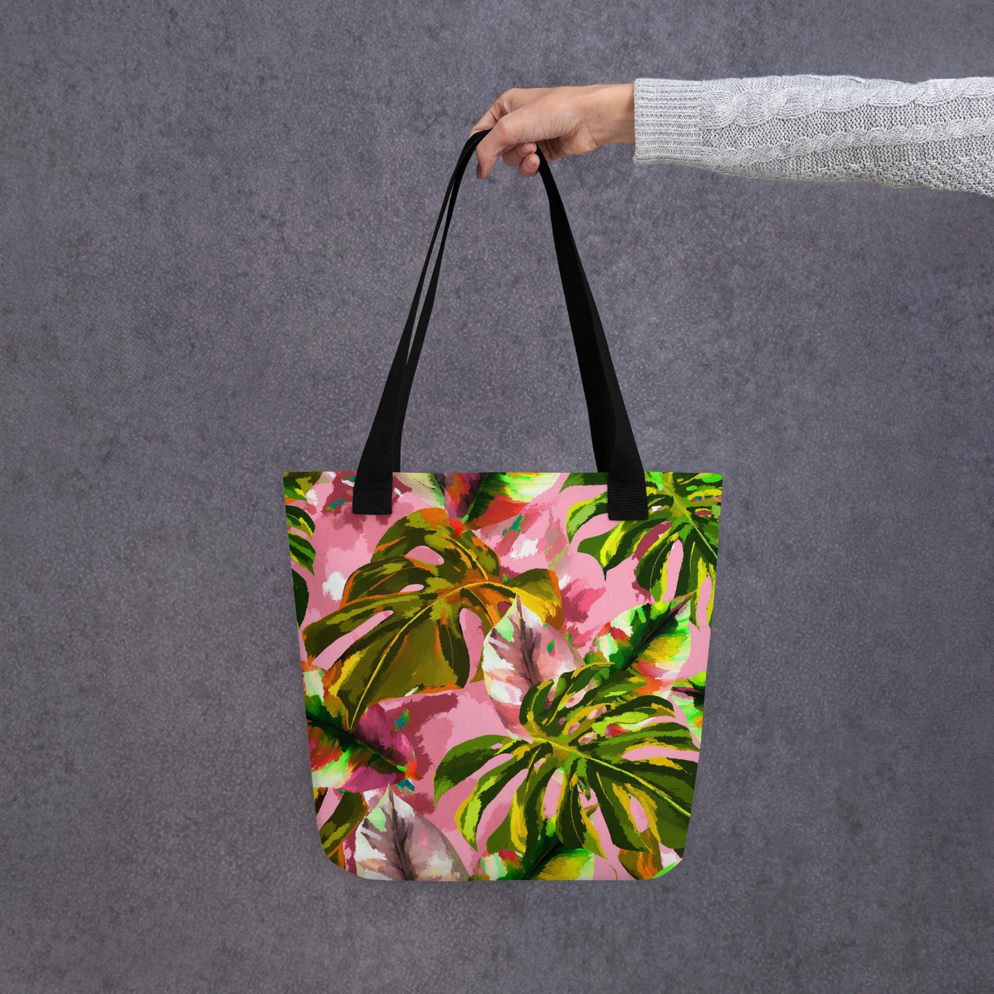 Pink Tropical Tote Bag