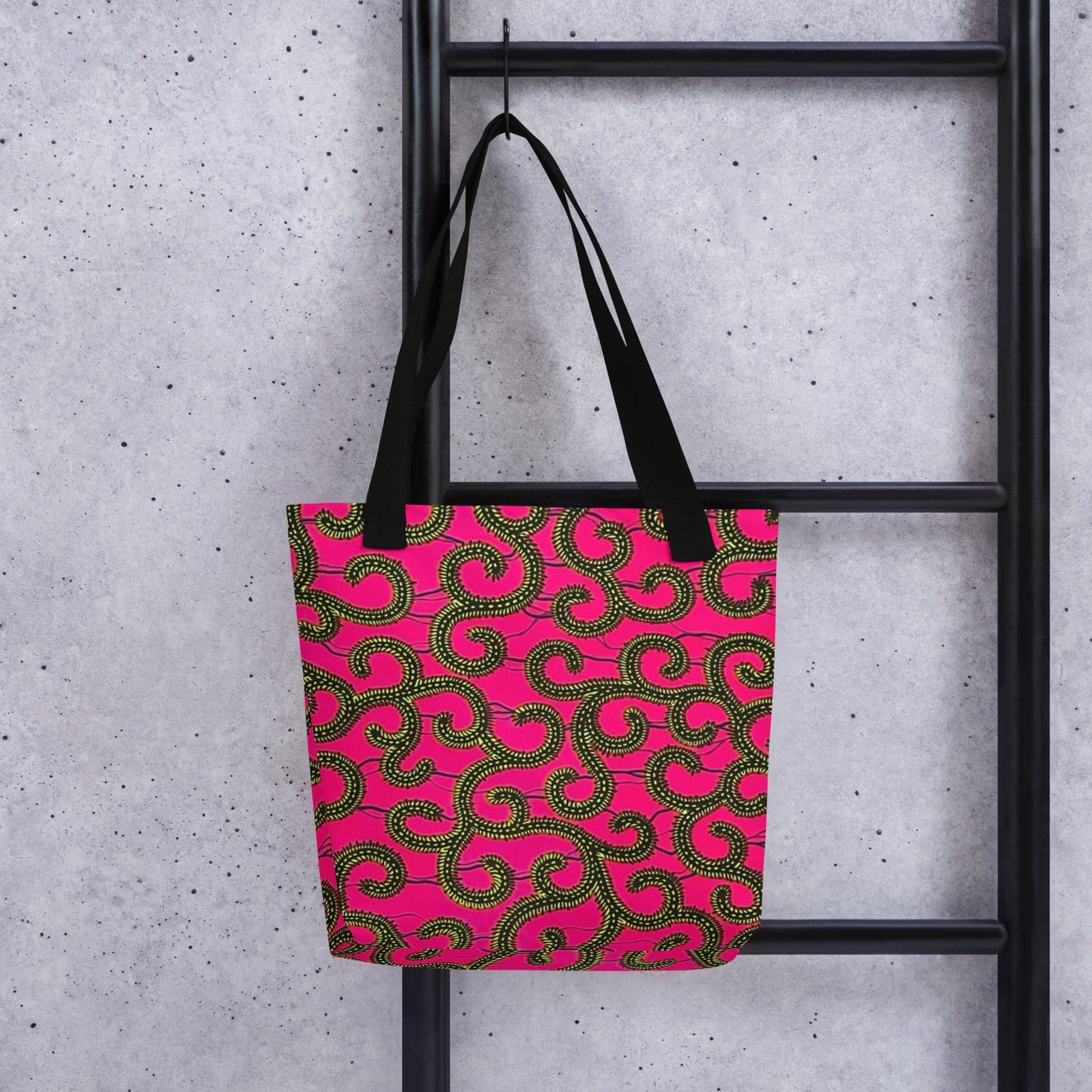 Pink Ankara Tote Bag