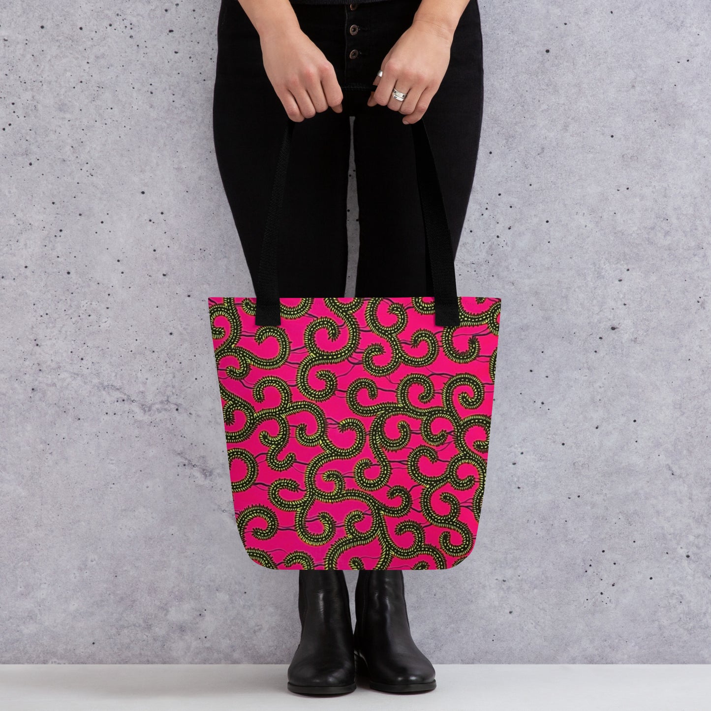 Pink Ankara Tote Bag