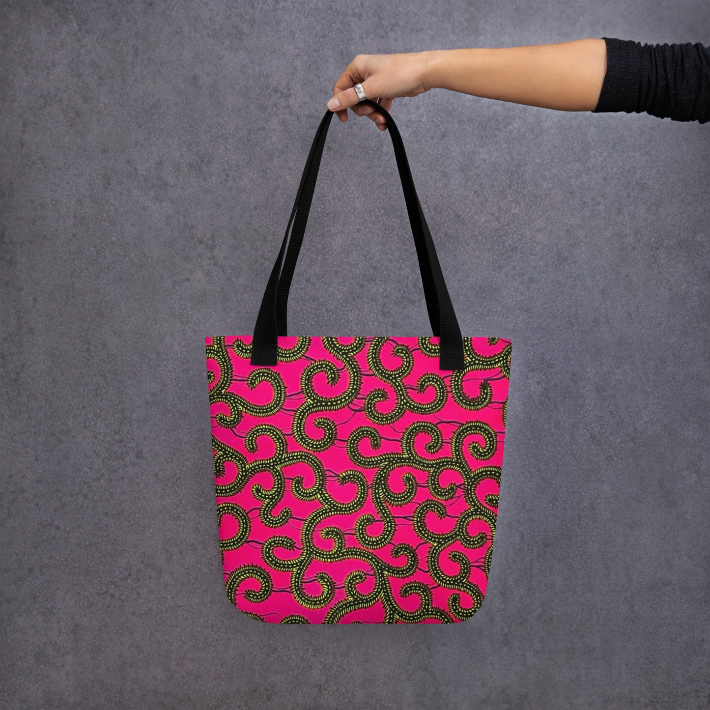 Pink Ankara Tote Bag