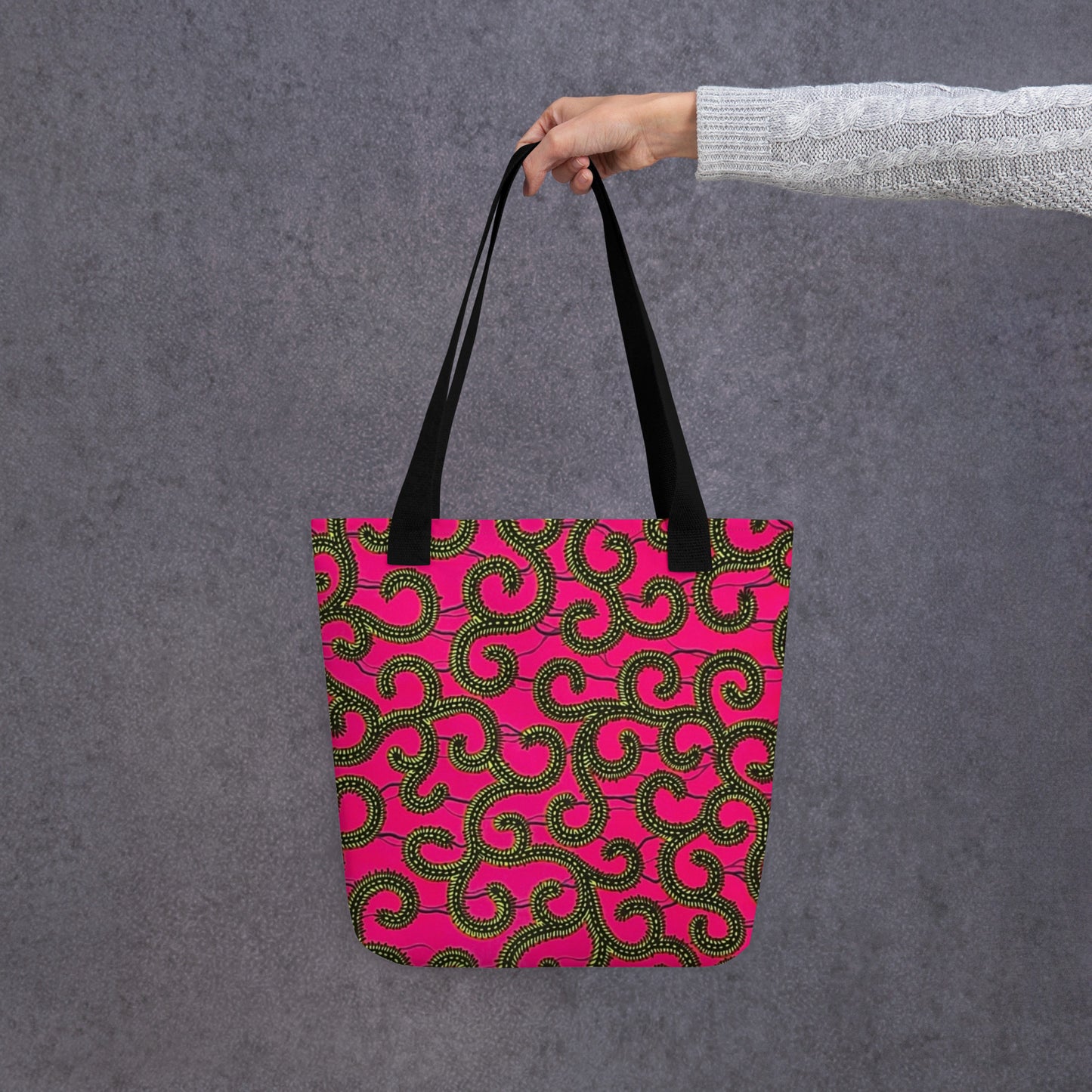 Pink Ankara Tote Bag