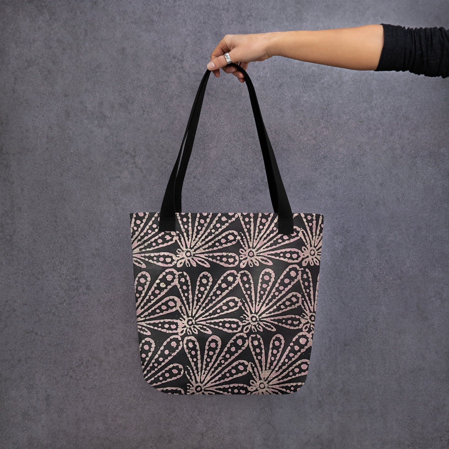 Pale Pink Floral Tote Bag