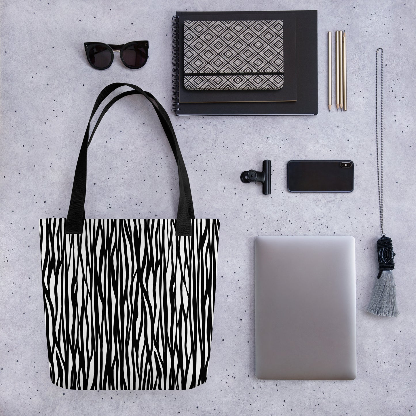 Zebra Print Tote Bag