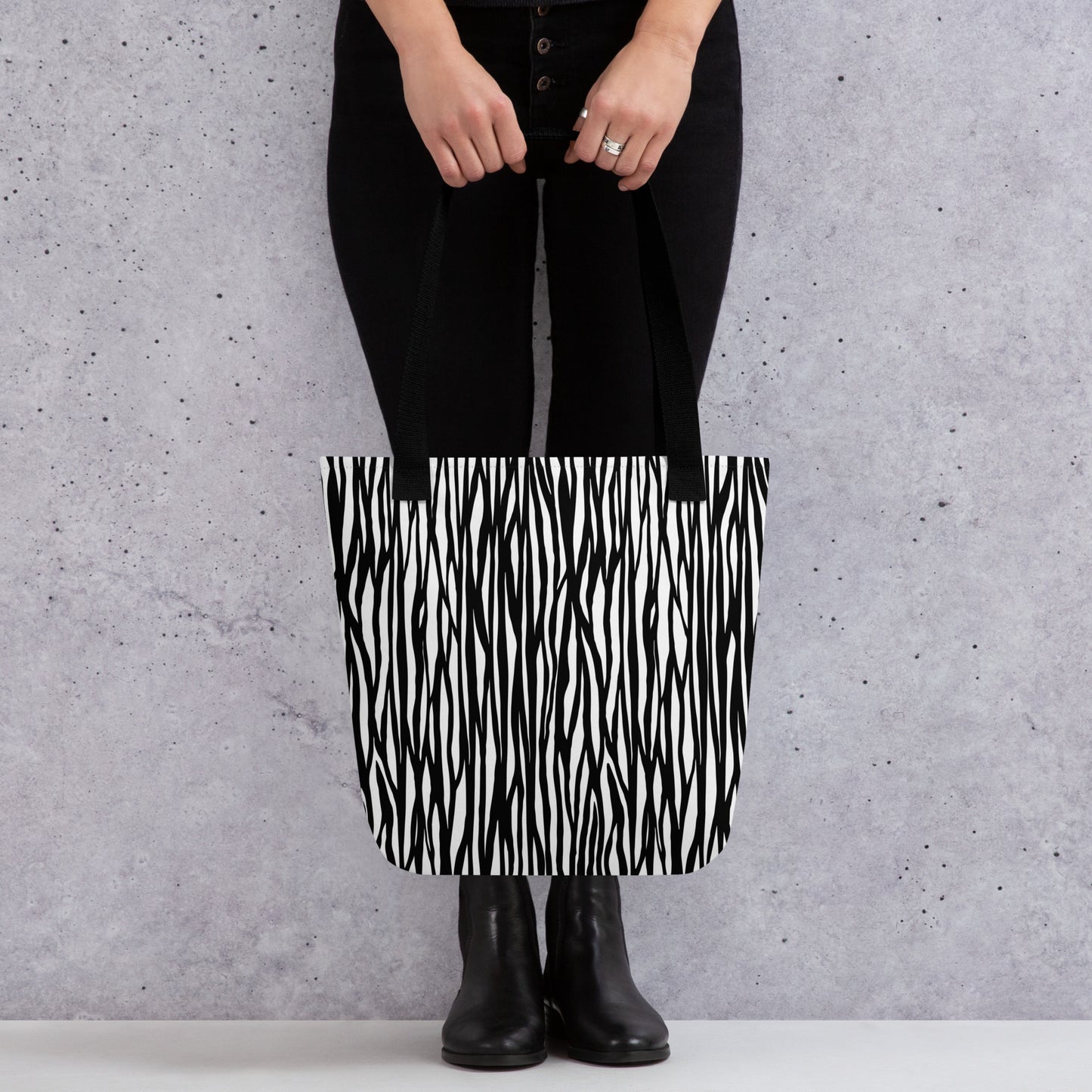 Zebra Print Tote Bag