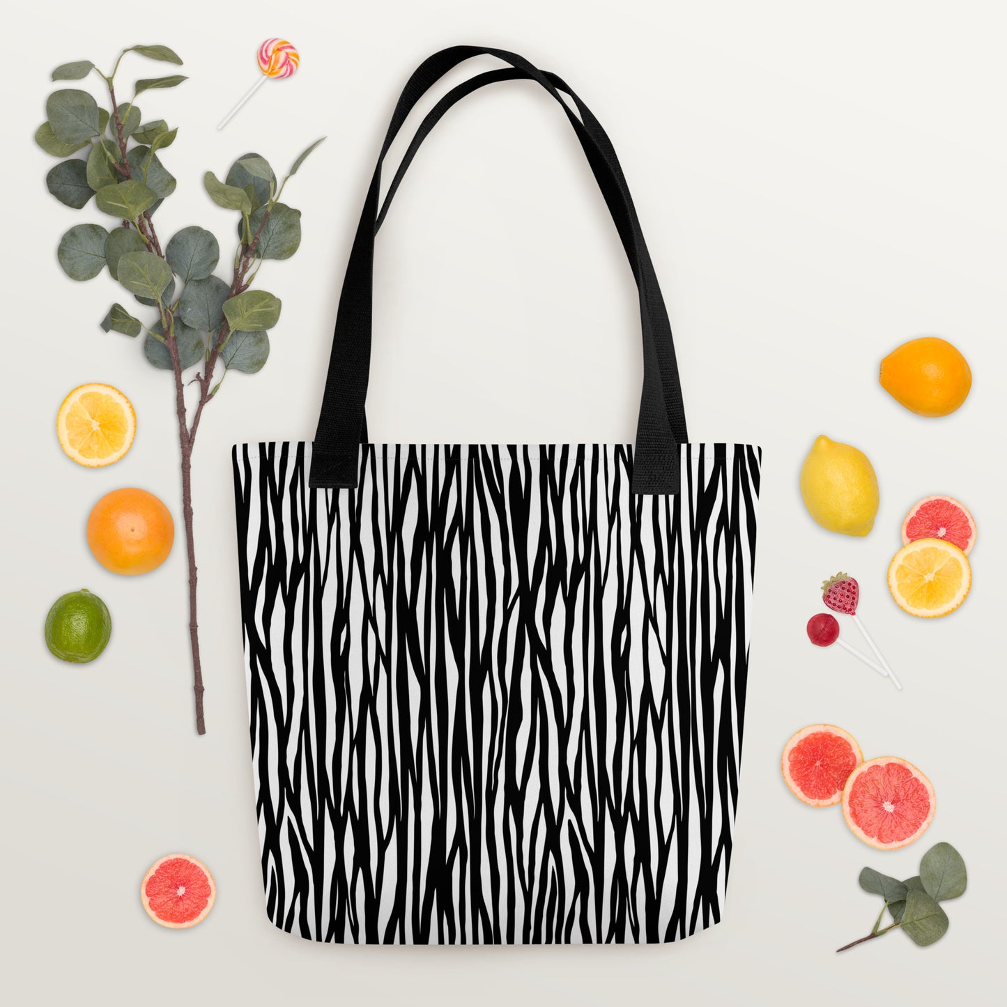 Zebra Print Tote Bag