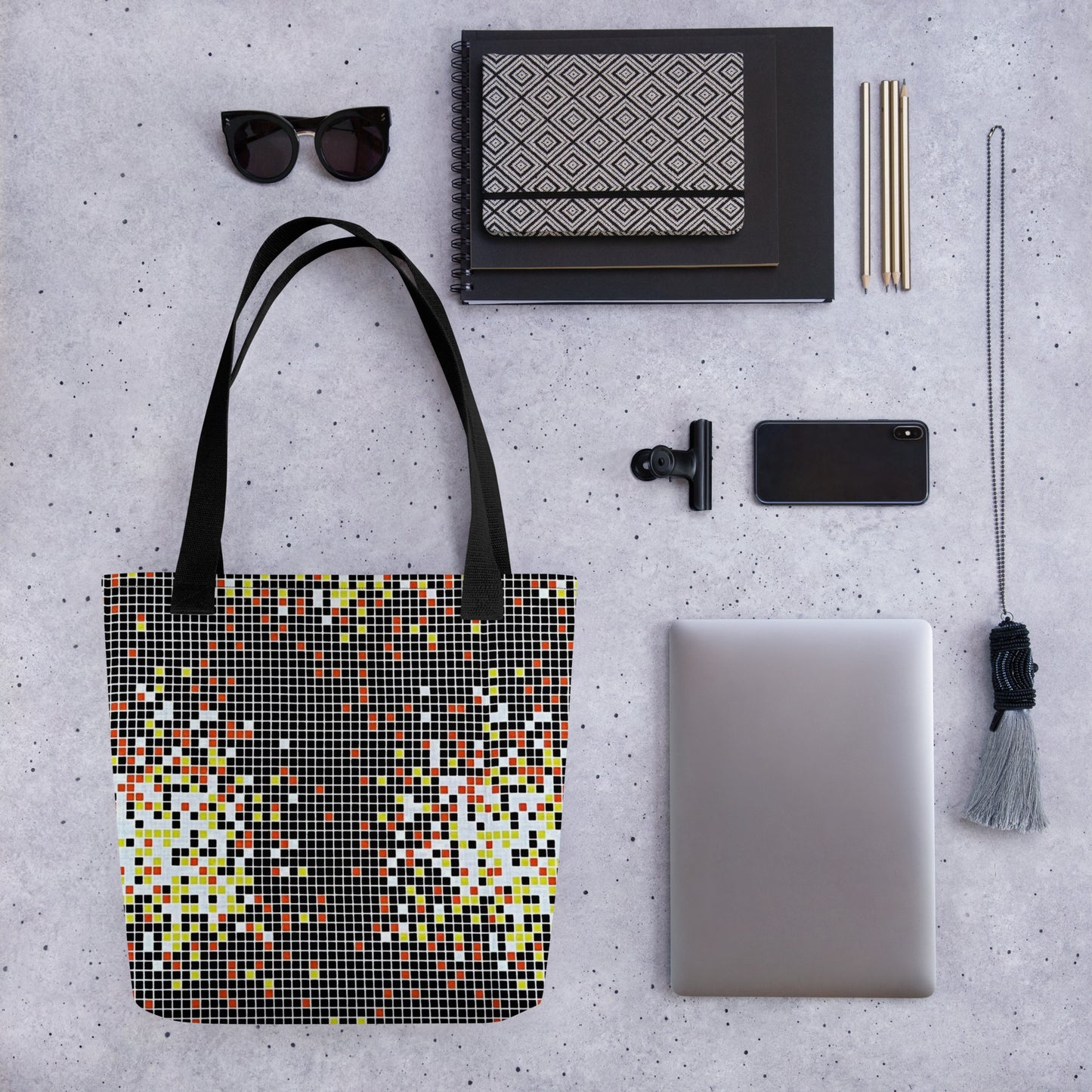 Graphic Square Tote Bag