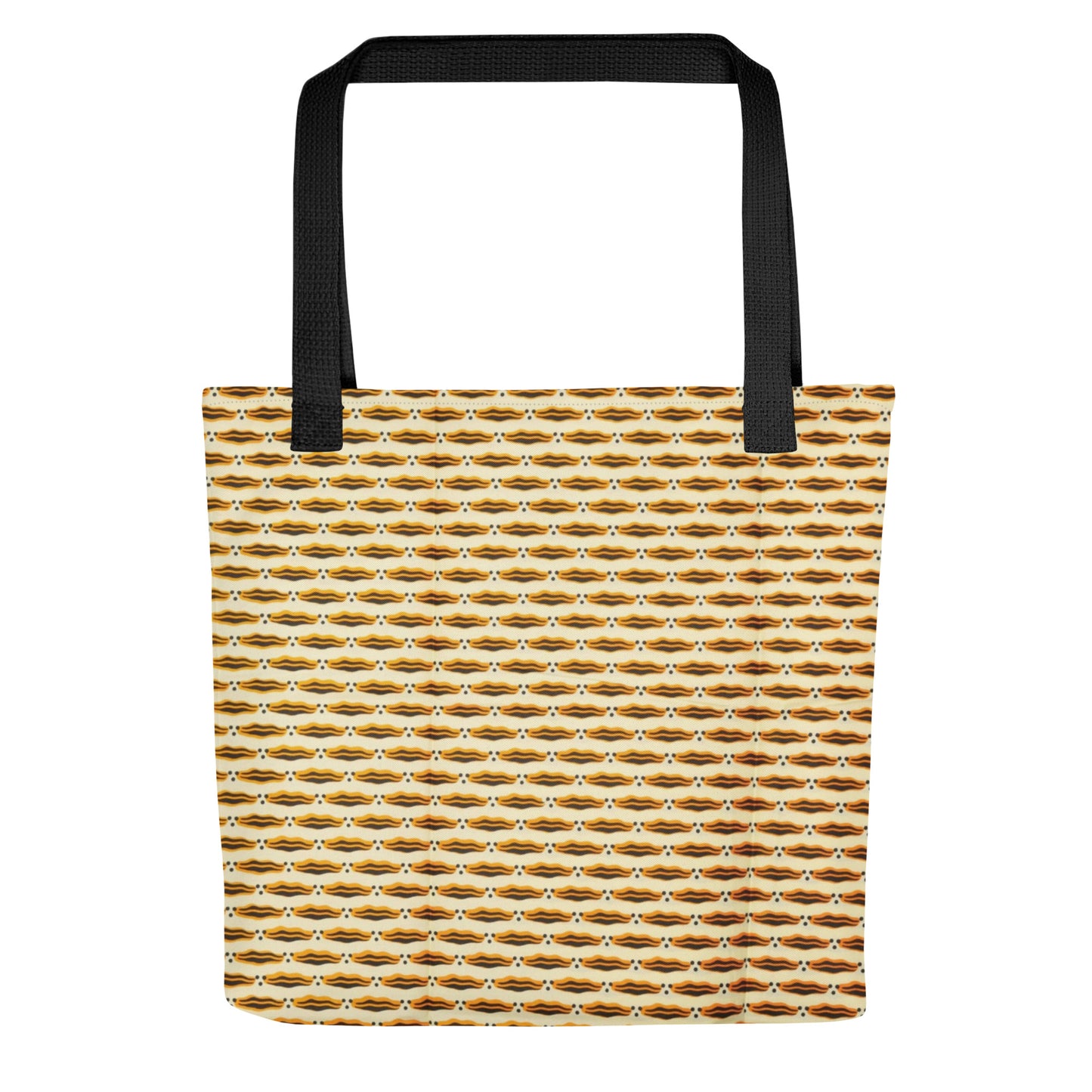 Brown Print Tote Bag