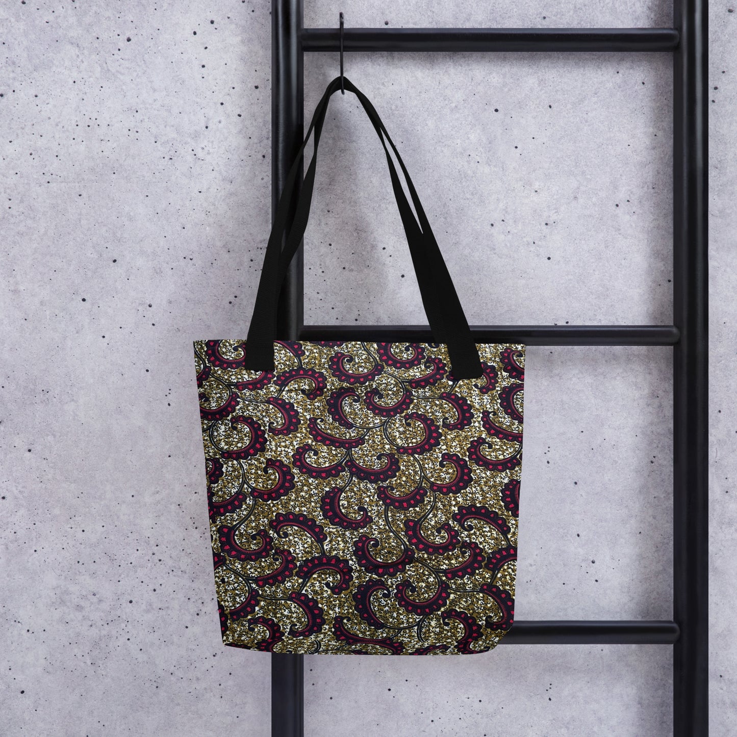 Burgundy Brown Tote Bag