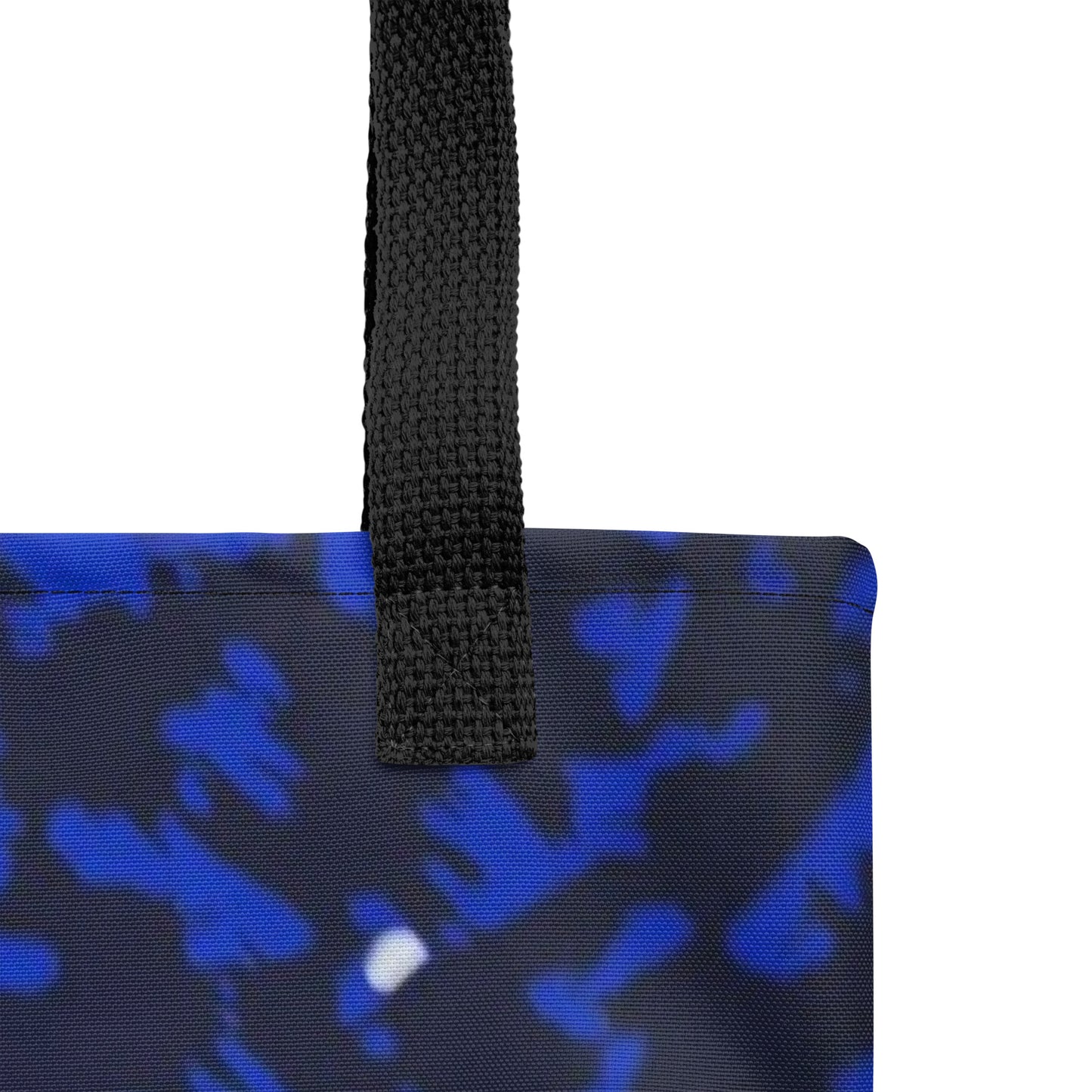 Blue Leopard Tote Bag