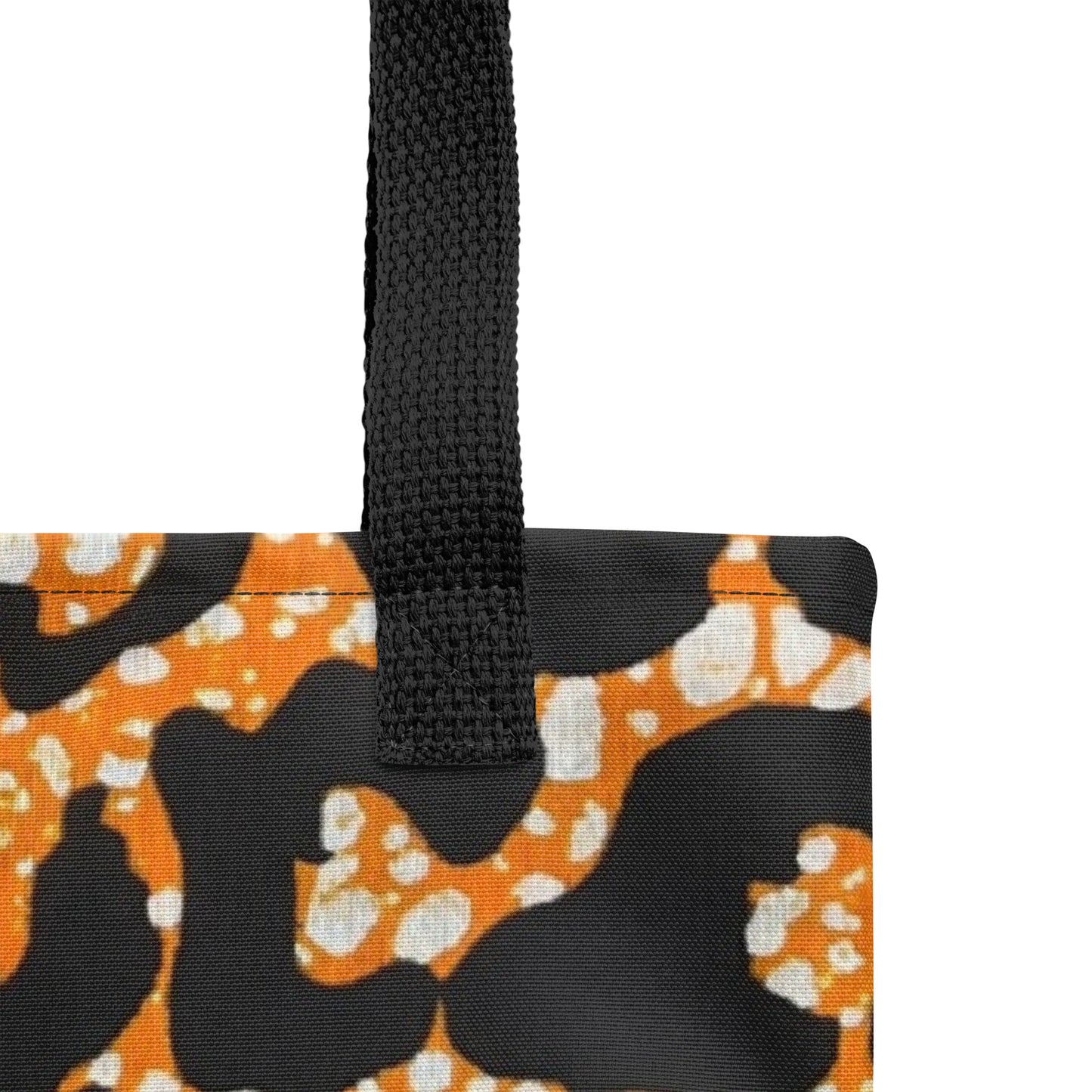 Green Orange Leopard Tote Bag