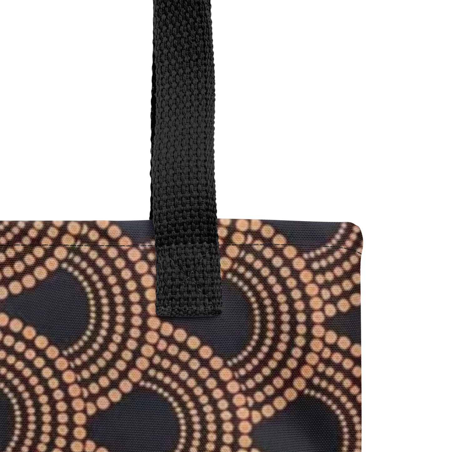 Brown Abstract Tote Bag