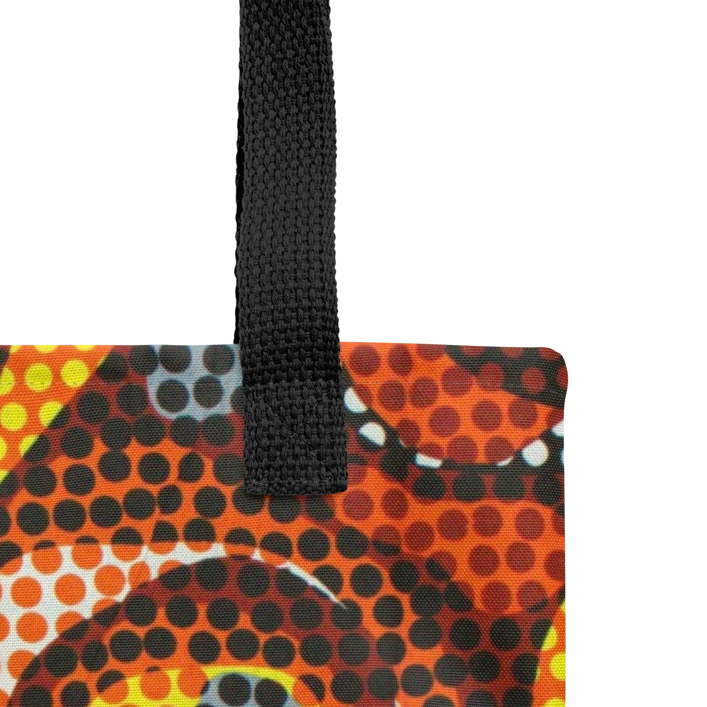 Multicolour Orange Tote Bag