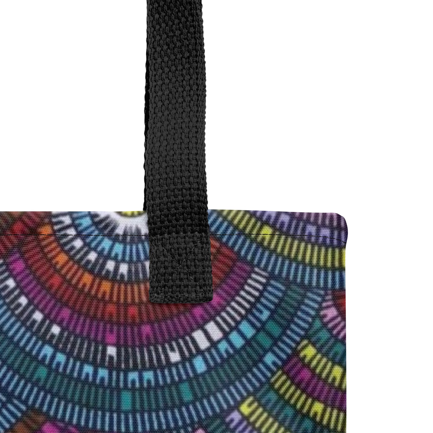 Multicolour Half Circle Tote Bag