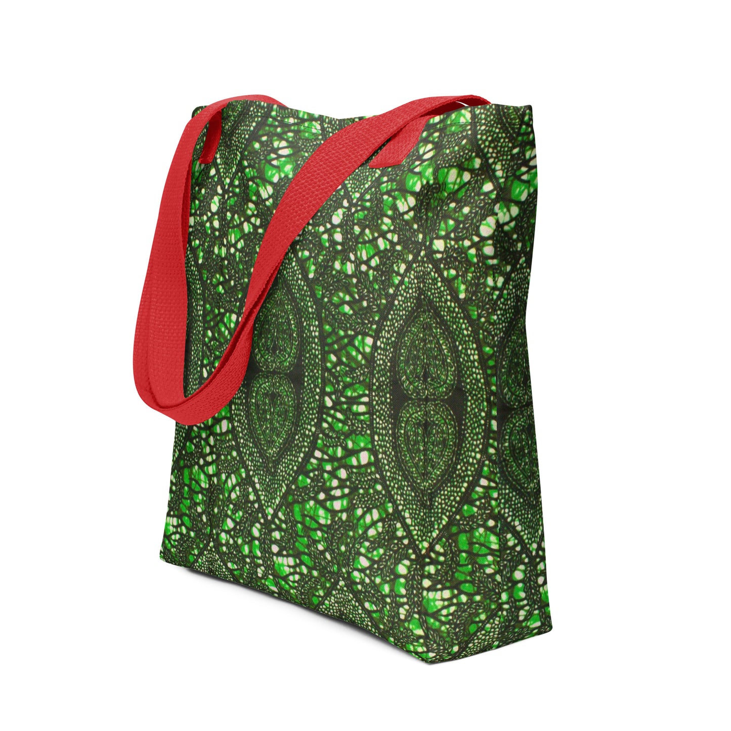 Green Peas Ankara Tote Bag