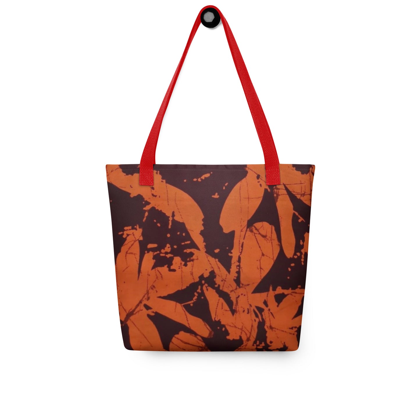 Orange Print Tote Bag