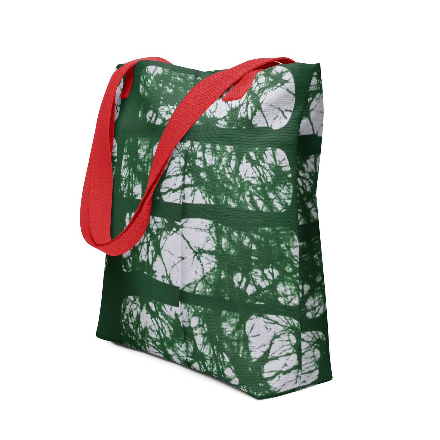 Green Print Tote Bag