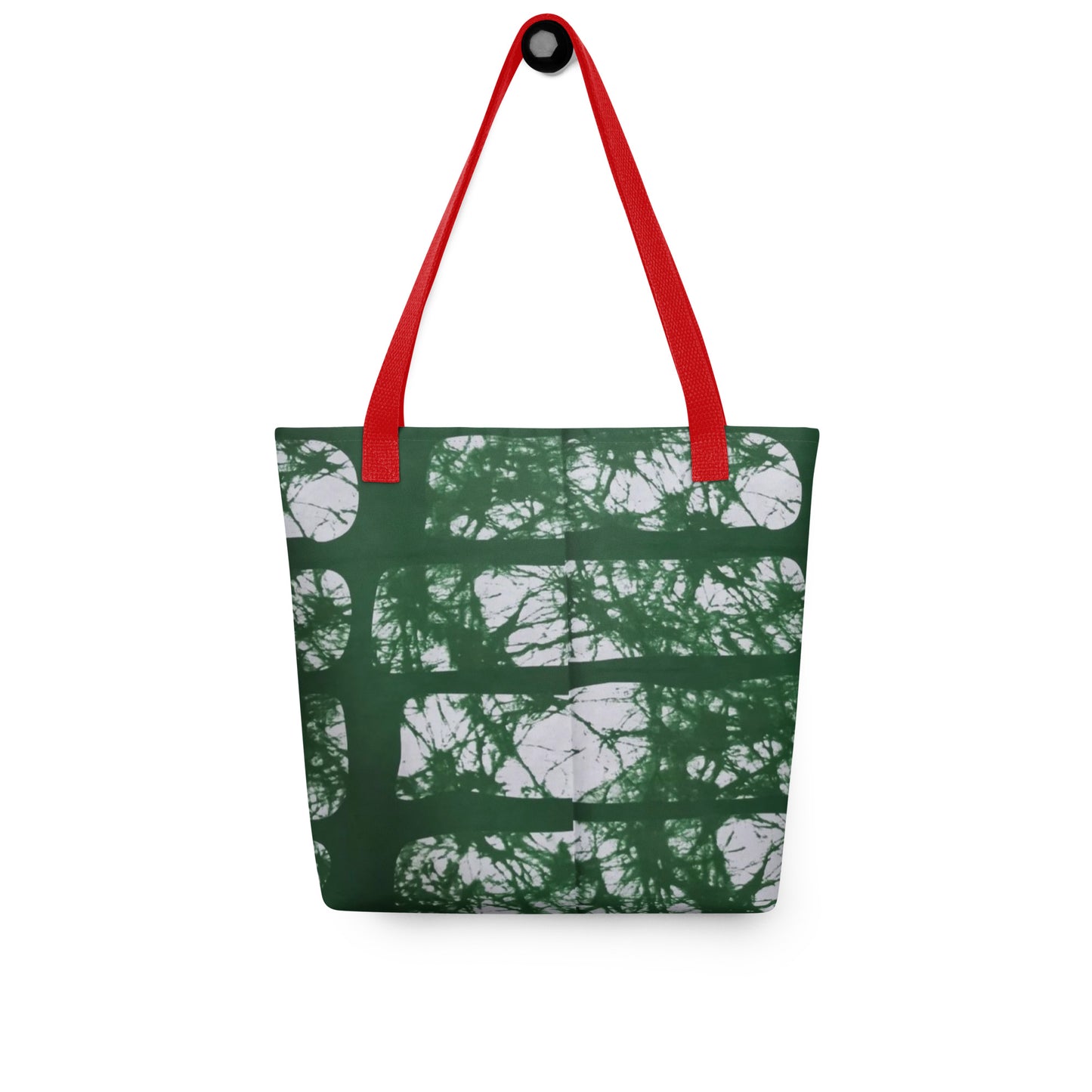 Green Print Tote Bag