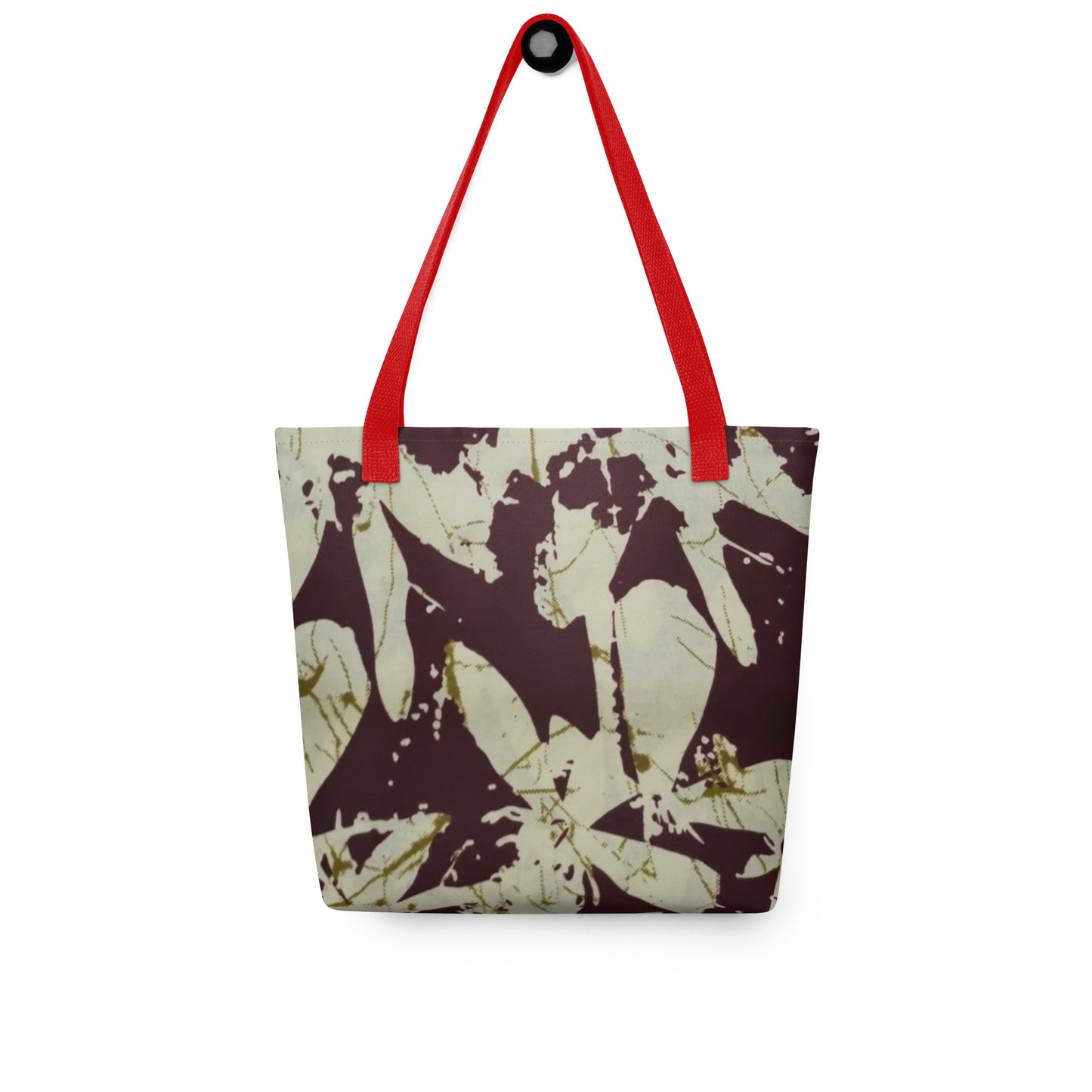 Brown Print Tote Bag