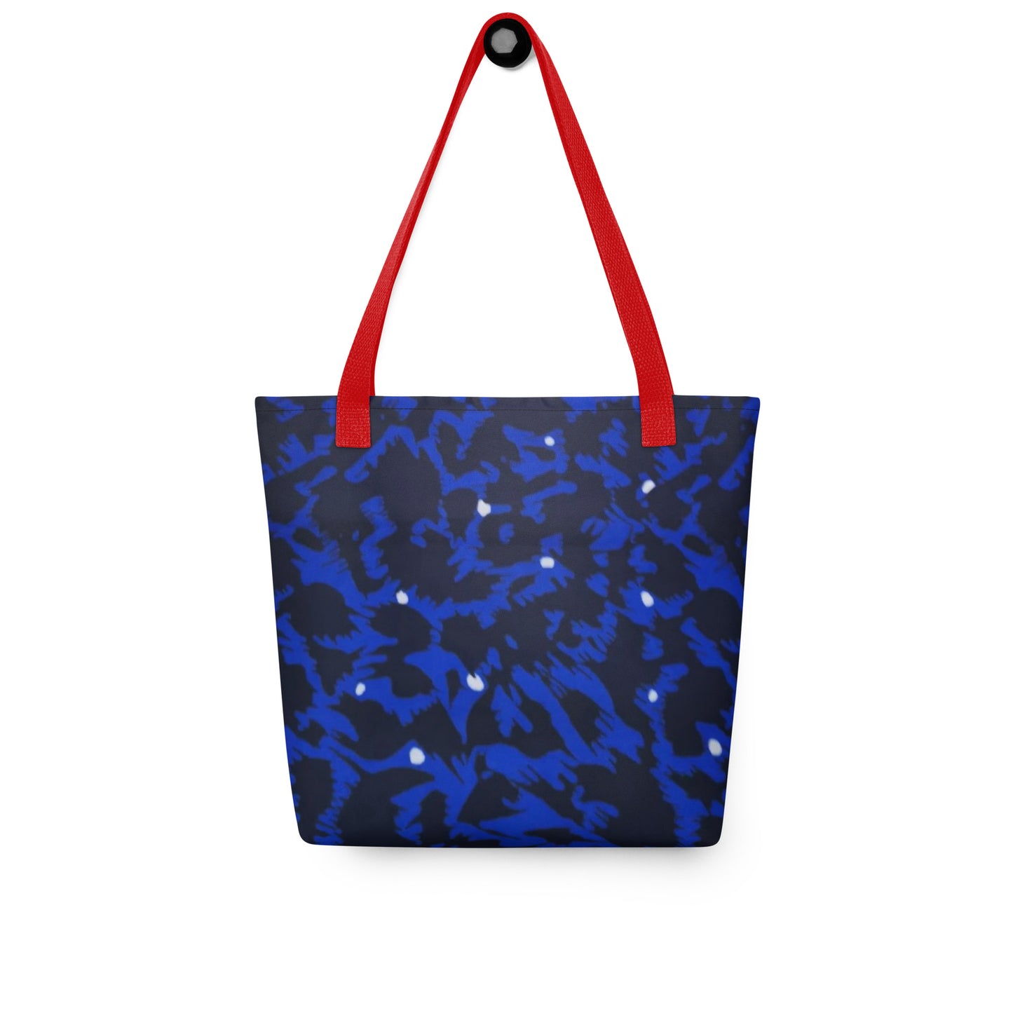 Blue Leopard Tote Bag