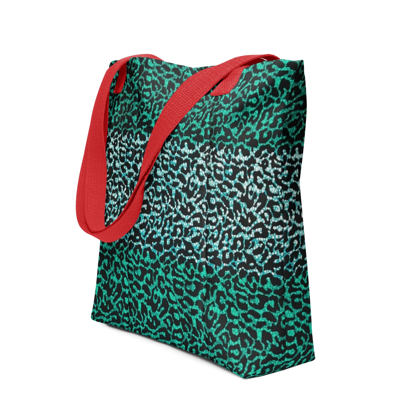 Green Leopard Tote Bag