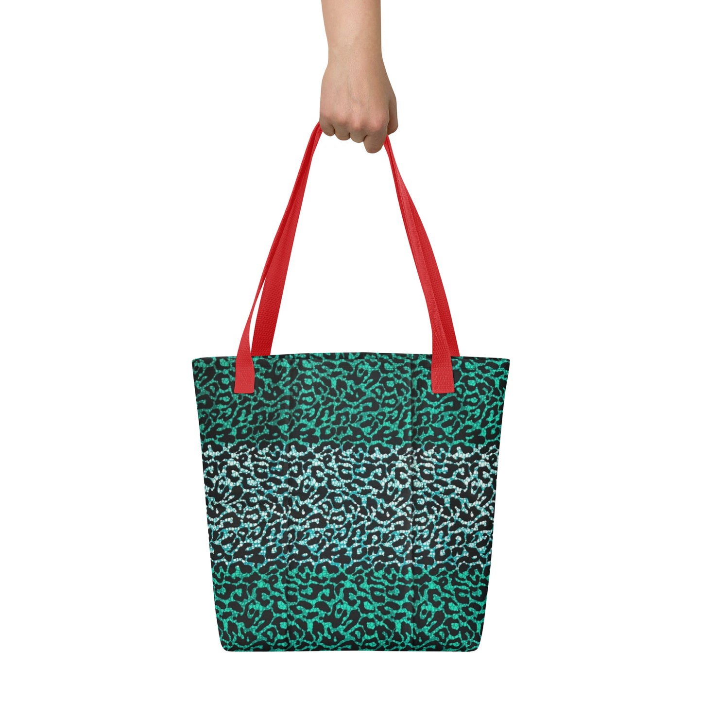 Green Leopard Tote Bag