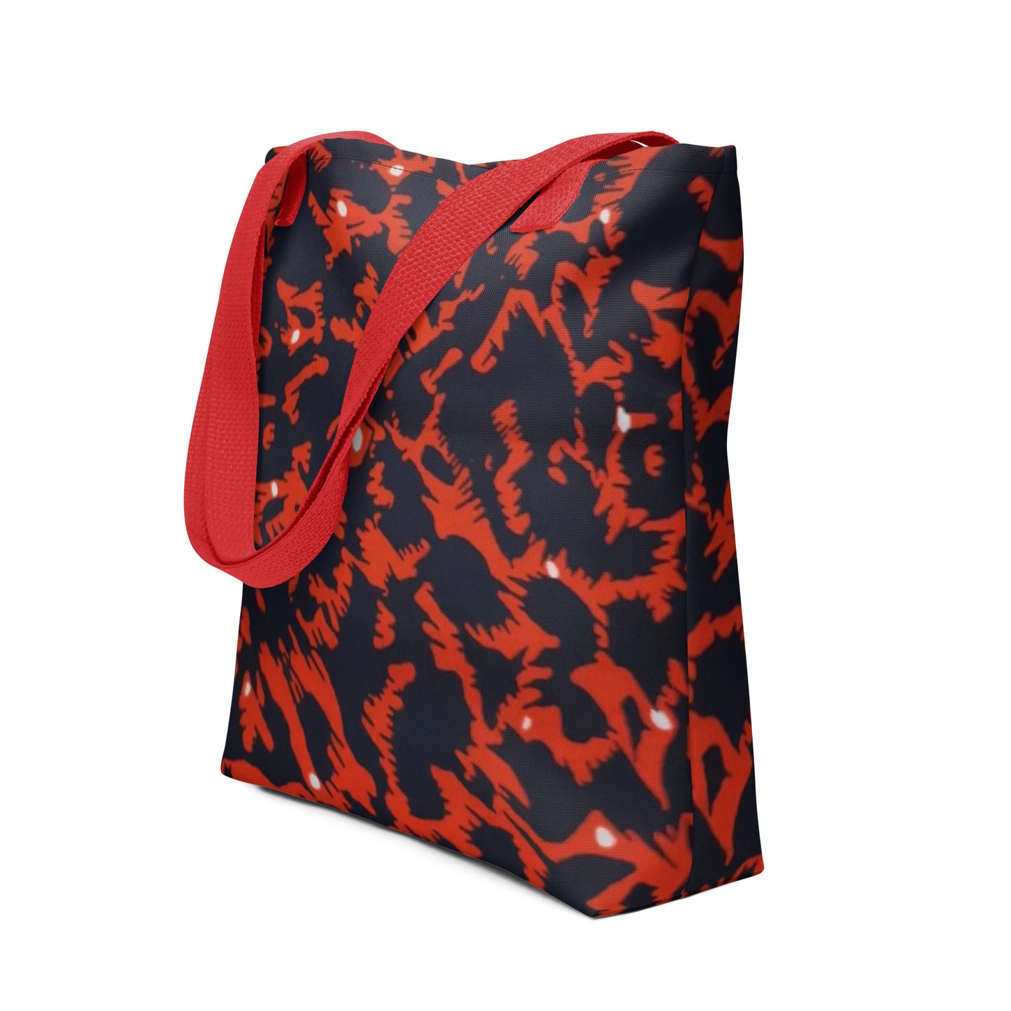 Orange Leopard Tote Bag