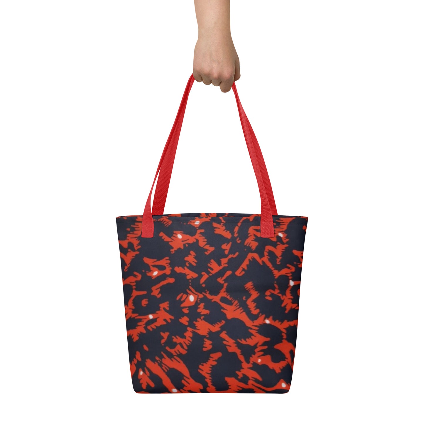 Orange Leopard Tote Bag